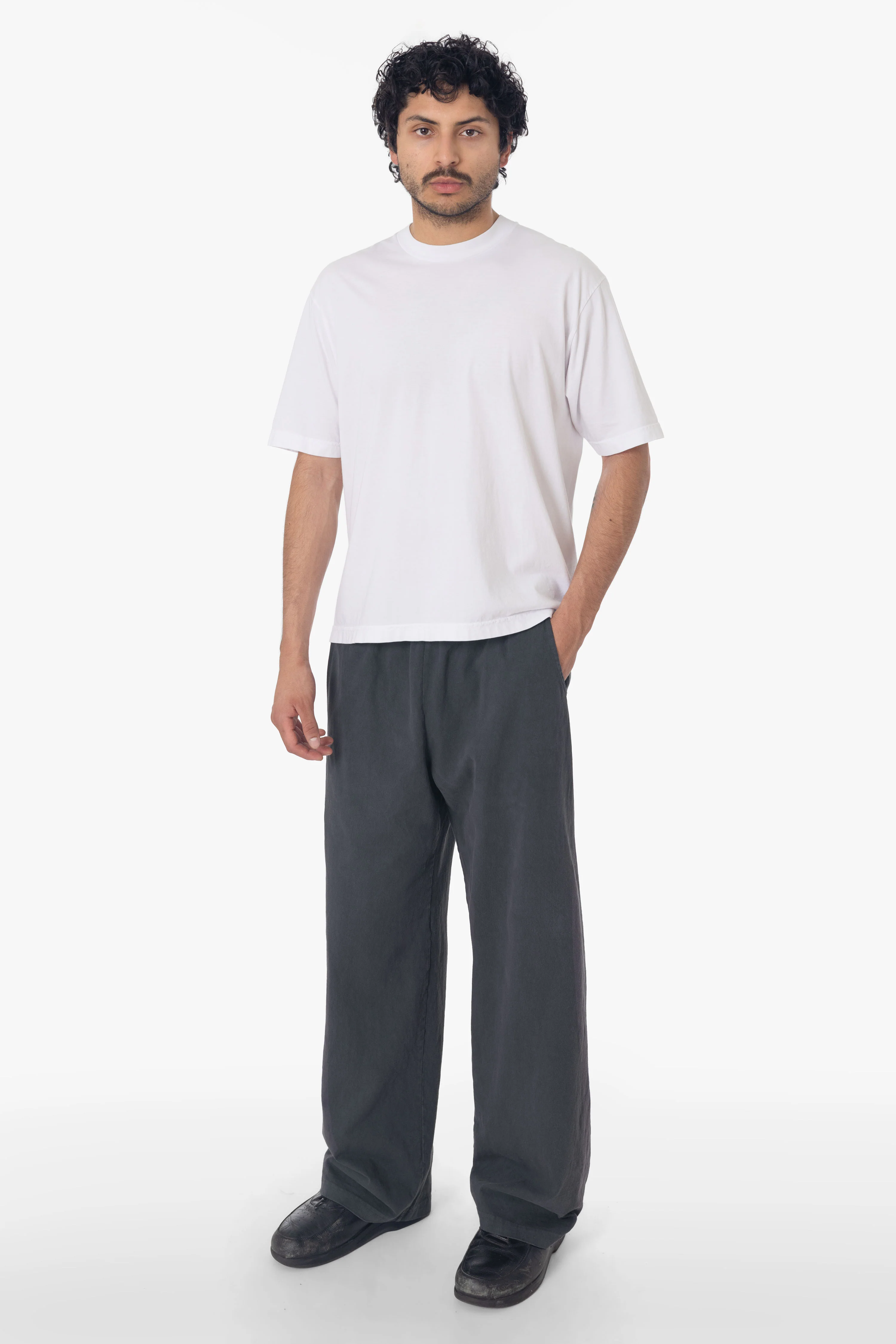 1205WGD - Men's Heavy Jersey Wide Garment Dyed Casual Pant - Image 2