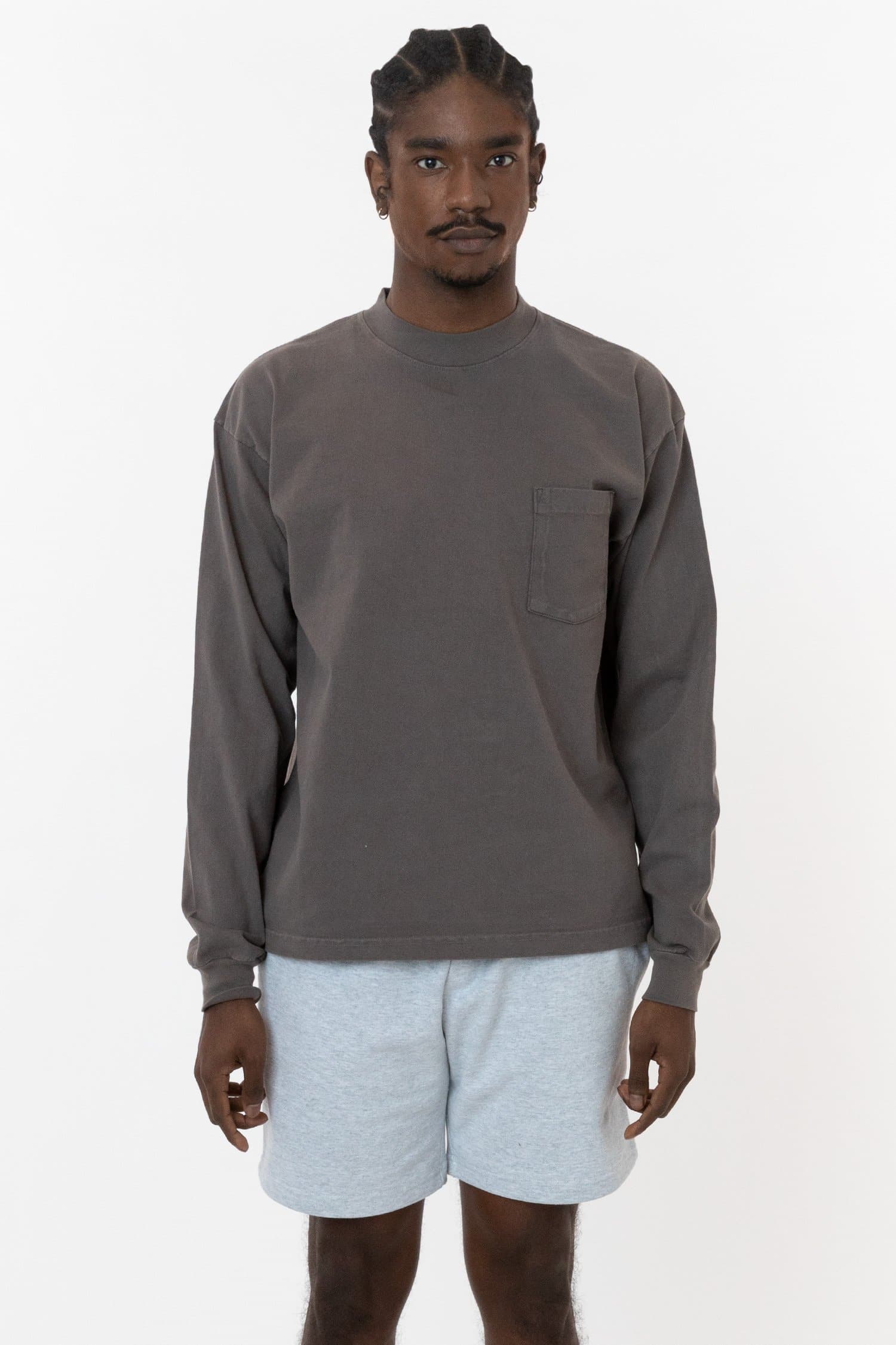 1210GD - 8.5 oz. Heavy Jersey Long Sleeve Boxy Work Shirt - Image 9