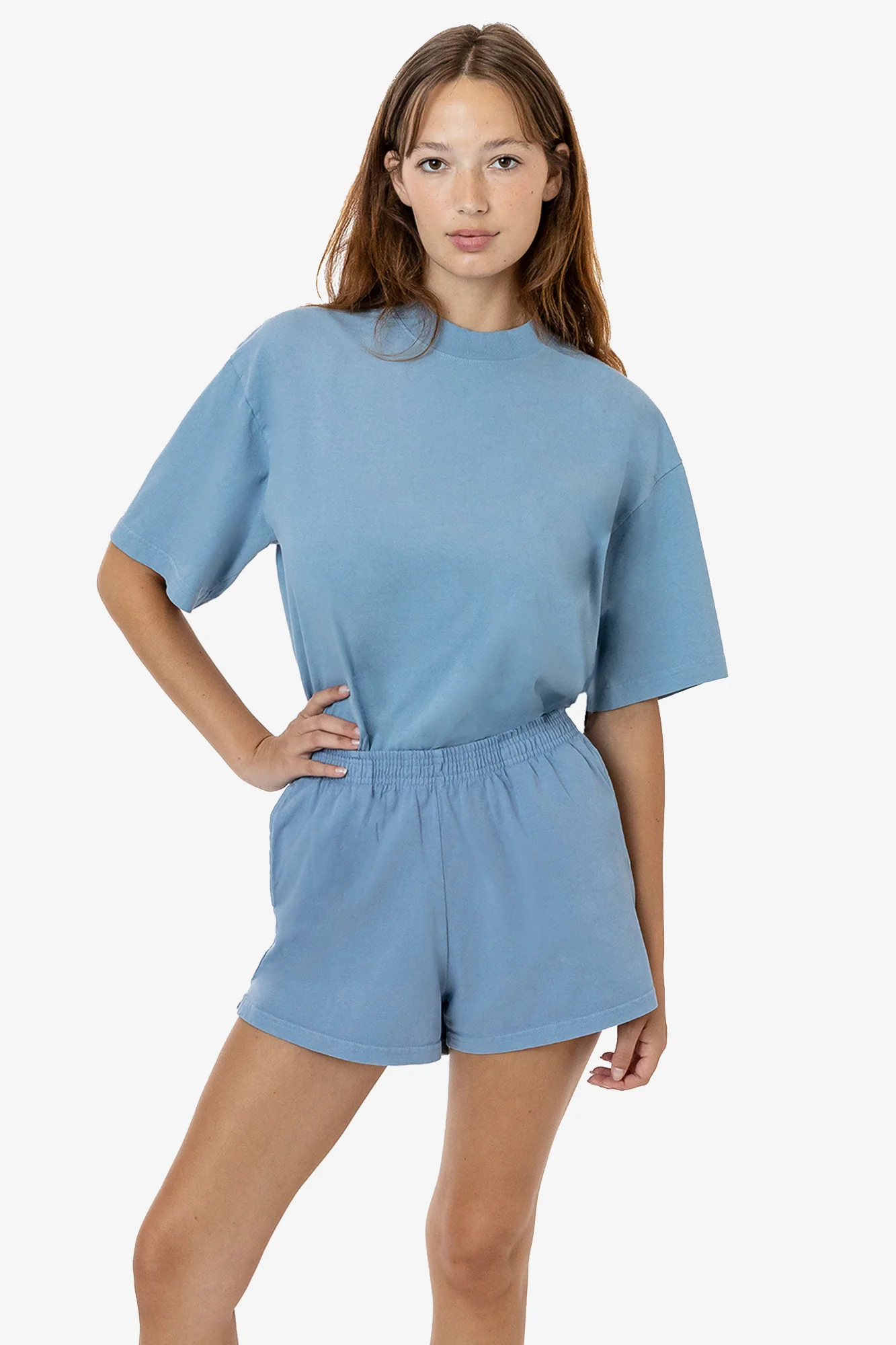 1214GD - Heavy Jersey Garment Dye Short Shorts - Image 3