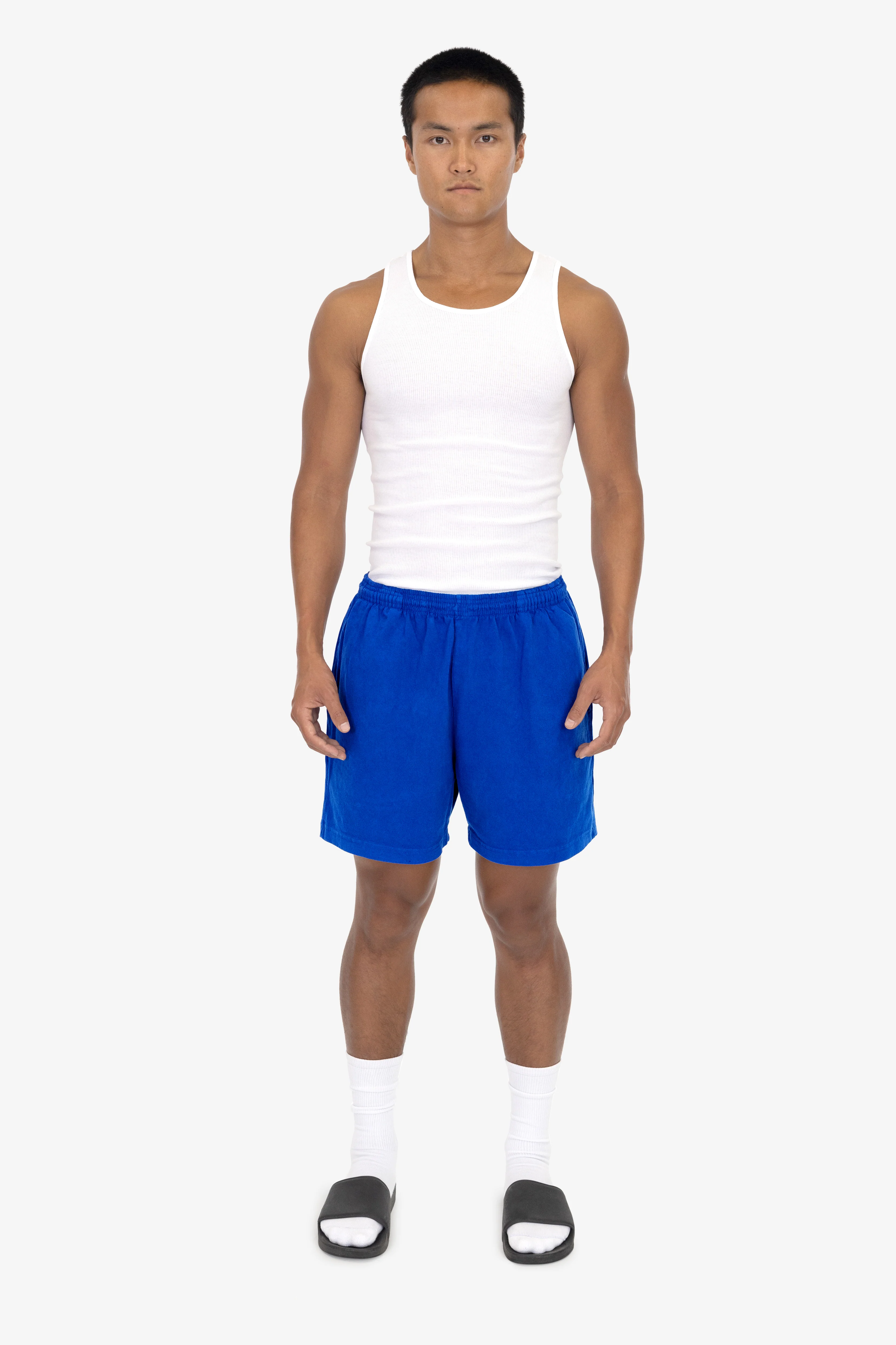 1242GD - Heavy Jersey Garment Dye Gym Shorts - Image 3