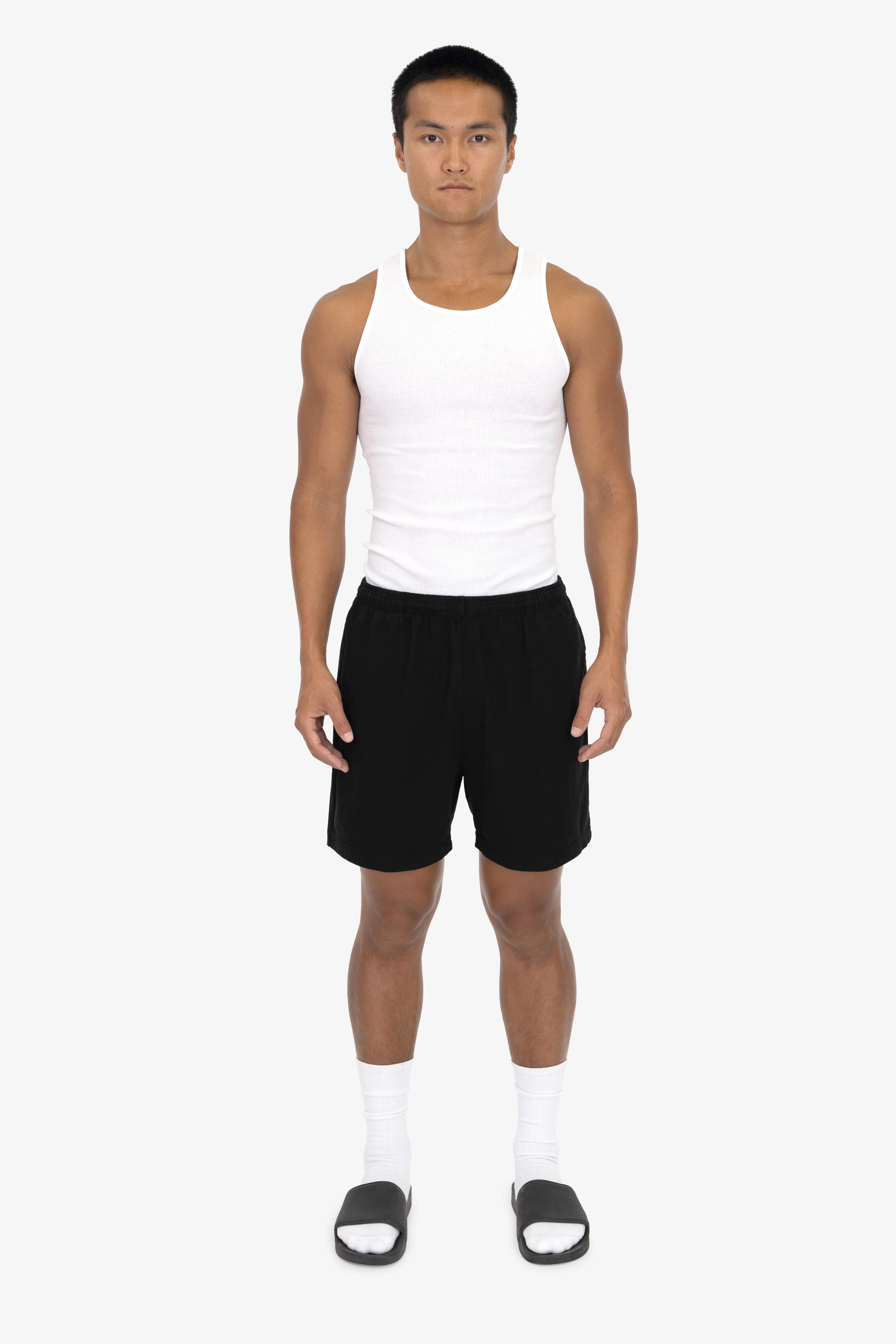 1242GD - Heavy Jersey Garment Dye Gym Shorts - Image 4
