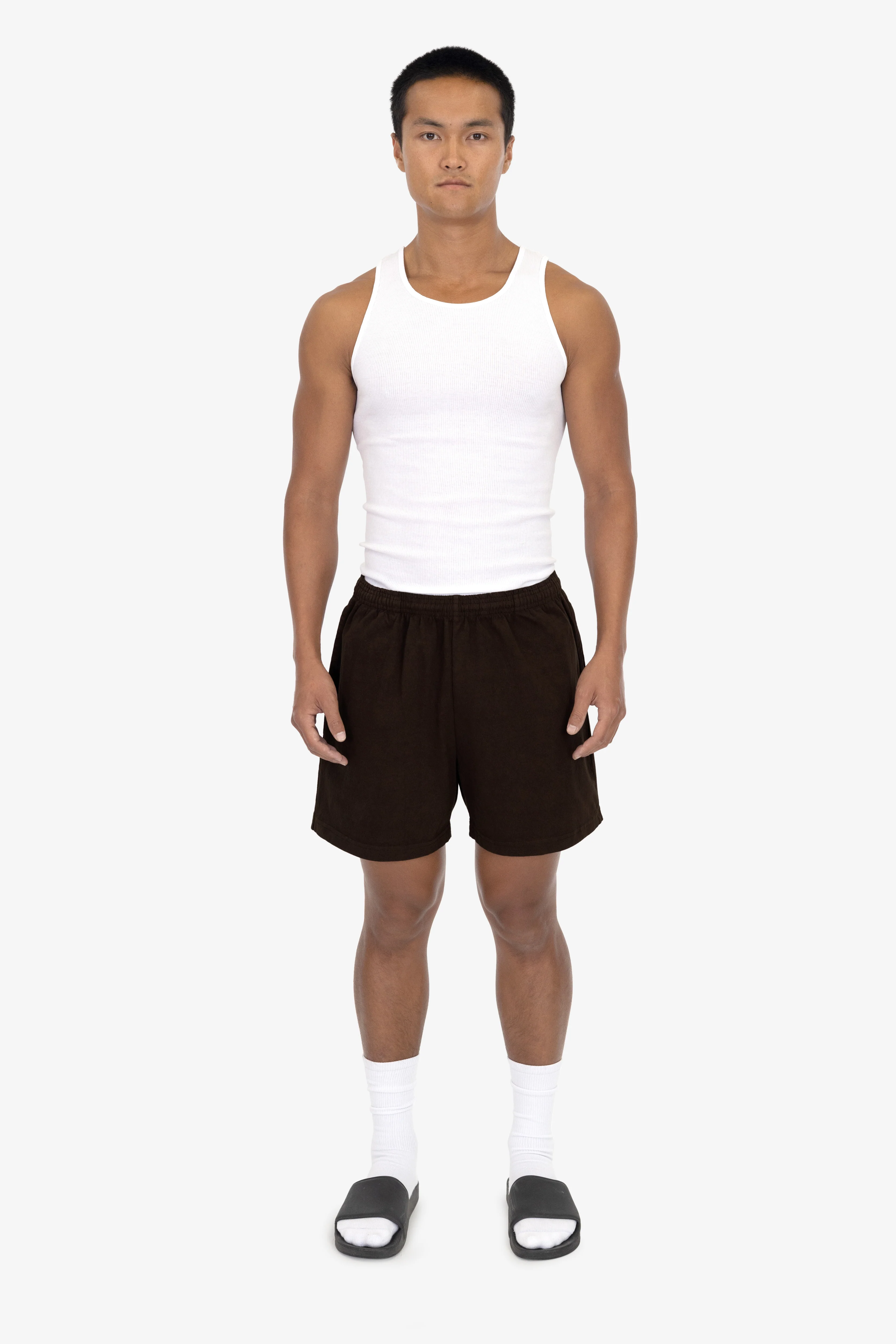 1242GD - Heavy Jersey Garment Dye Gym Shorts - Image 5