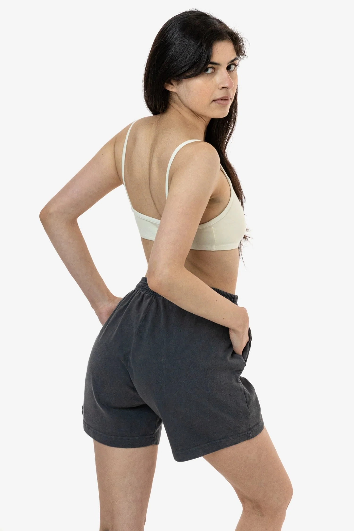 1242GD Unisex - Heavy Jersey Garment Dye Gym Shorts - Image 3