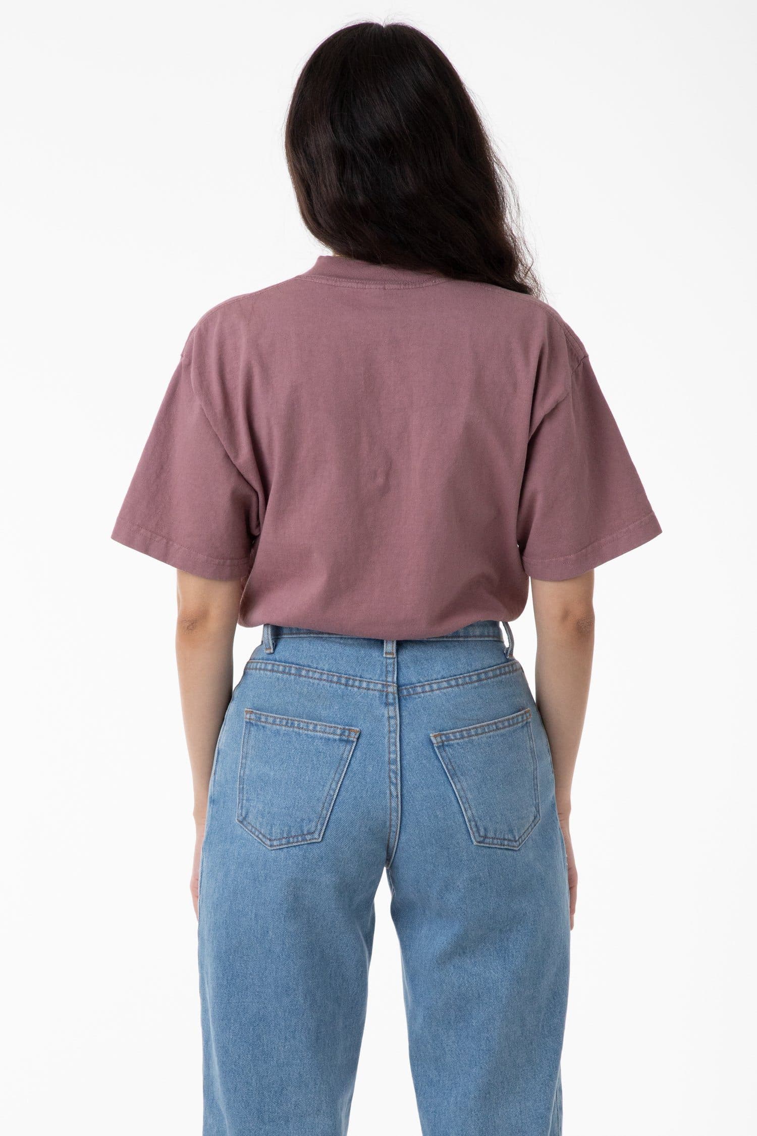 1405GD Unisex - Short Sleeve Garment Dye Mockneck T-Shirt - Image 4