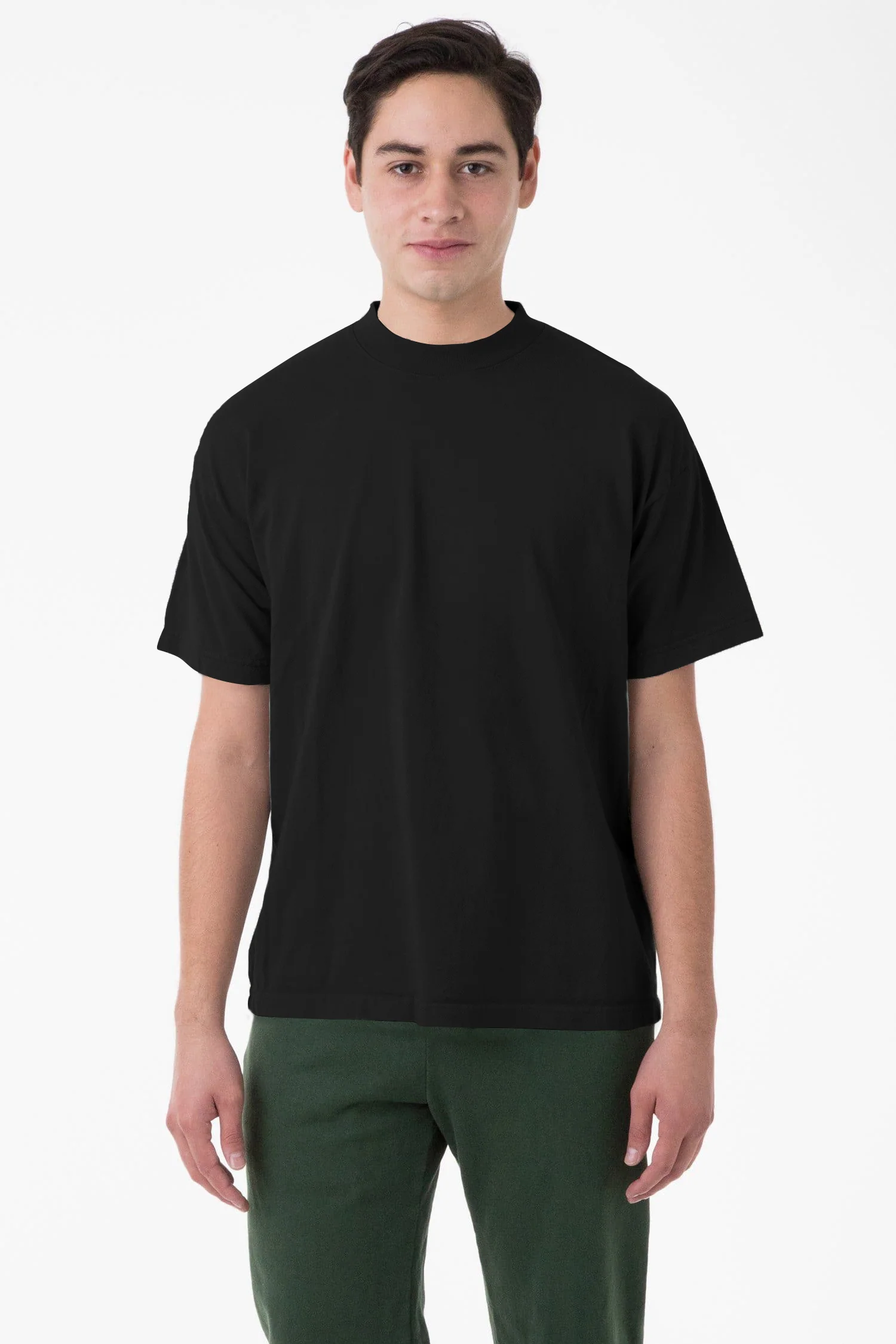 1405GD Unisex - Short Sleeve Garment Dye Mockneck T-Shirt - Image 6