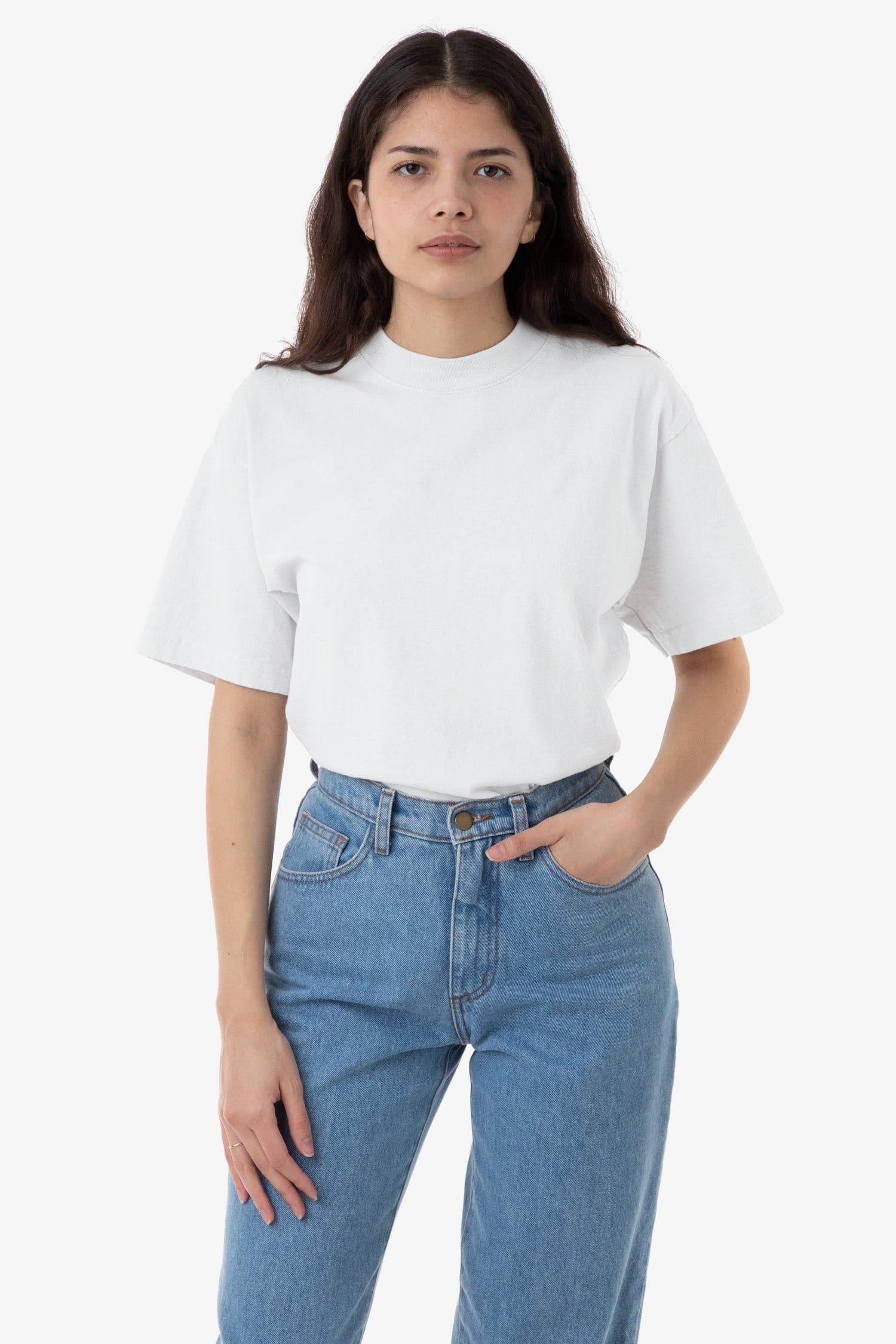1405GD Unisex - Short Sleeve Garment Dye Mockneck T-Shirt - Image 7