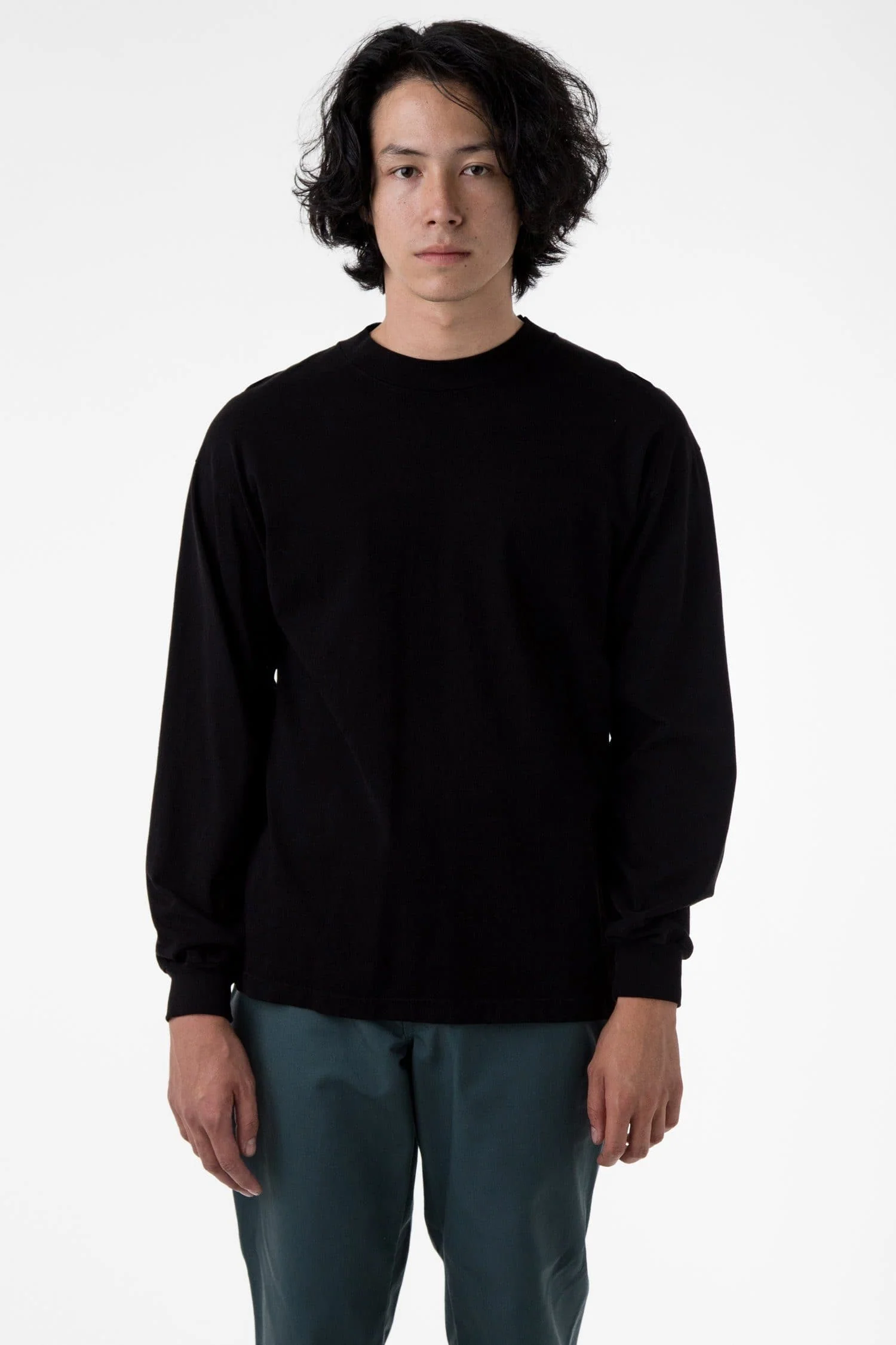 1406GD - Long Sleeve Garment Dye Mockneck T-Shirt - Image 13