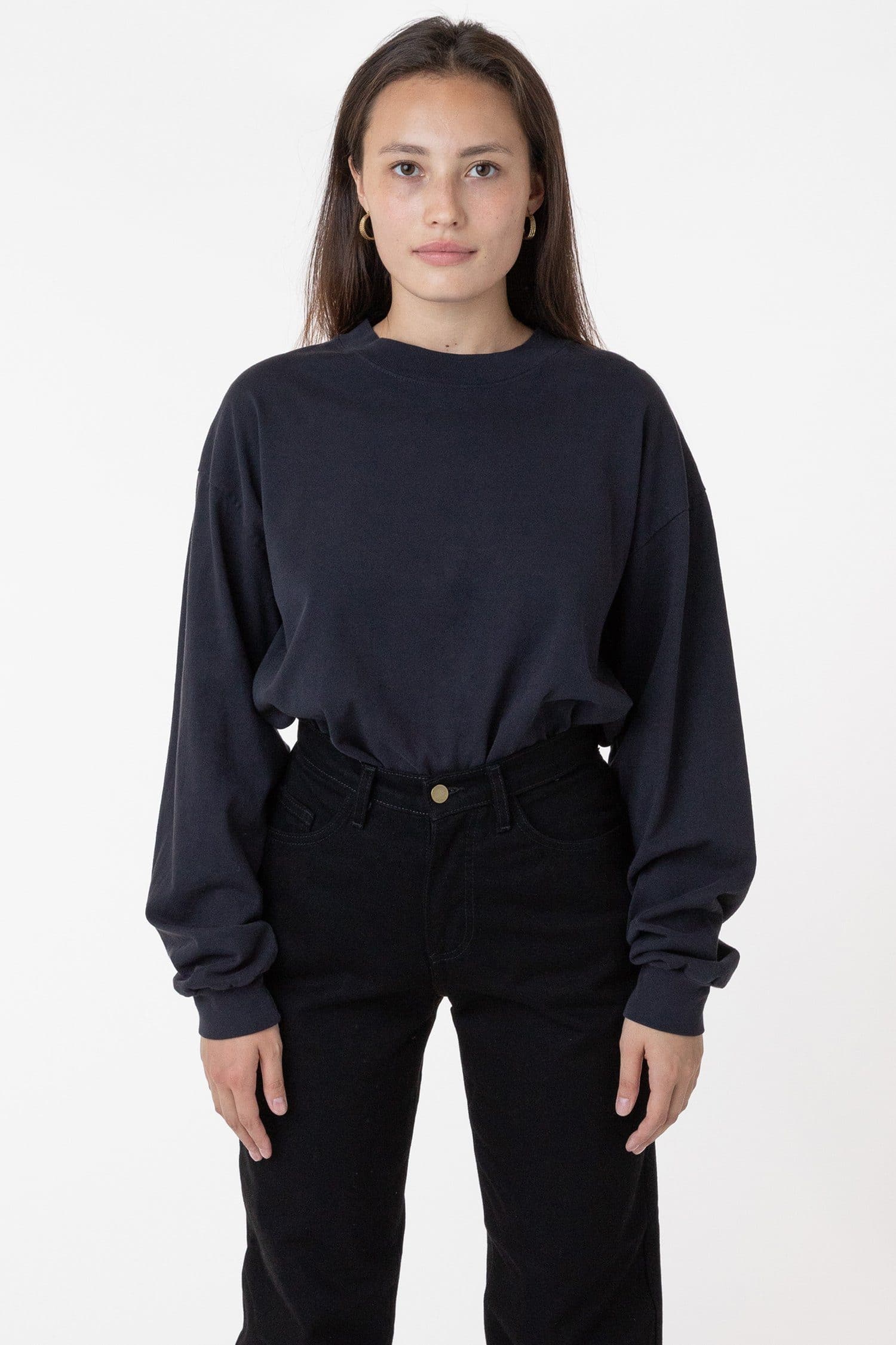 1406GD Unisex - Long Sleeve Garment Dye Mockneck T-Shirt - Image 18