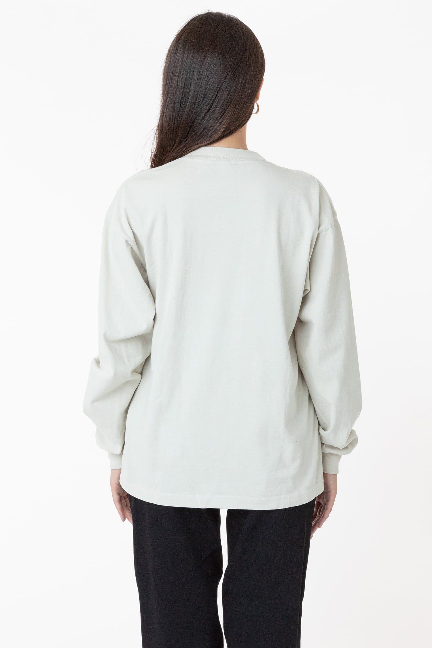 1406GD Unisex - Long Sleeve Garment Dye Mockneck T-Shirt - Image 23
