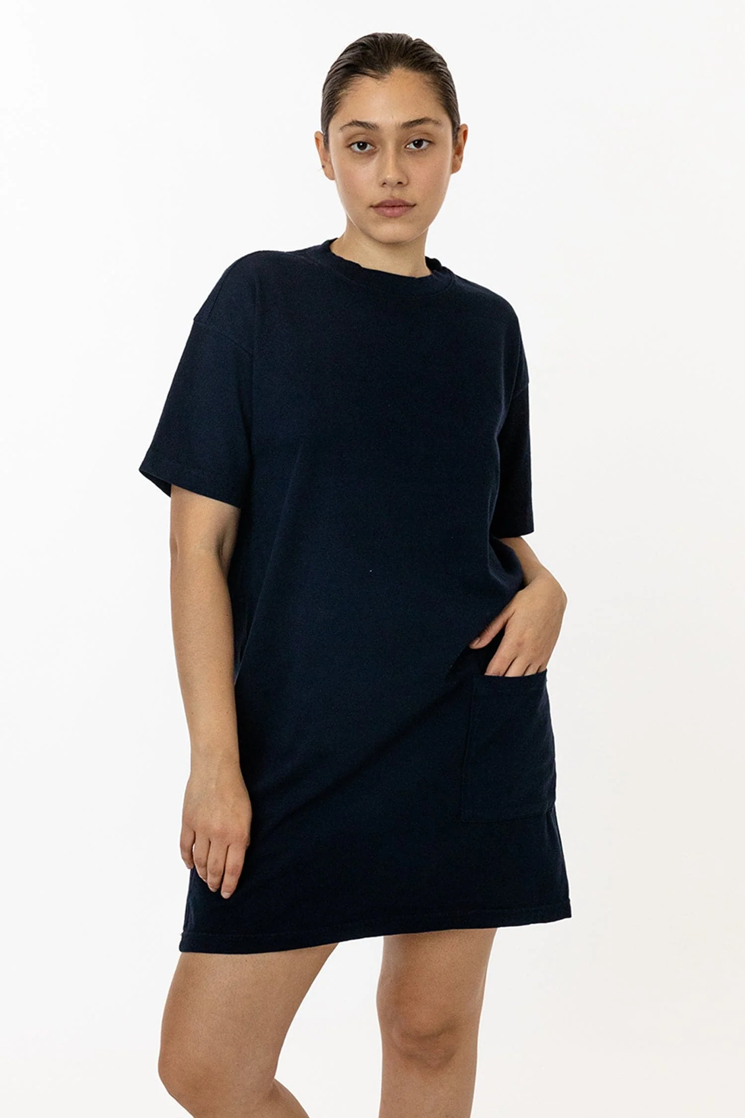 1431GD - Garment Dye Oversized T-shirt Dress - Image 11