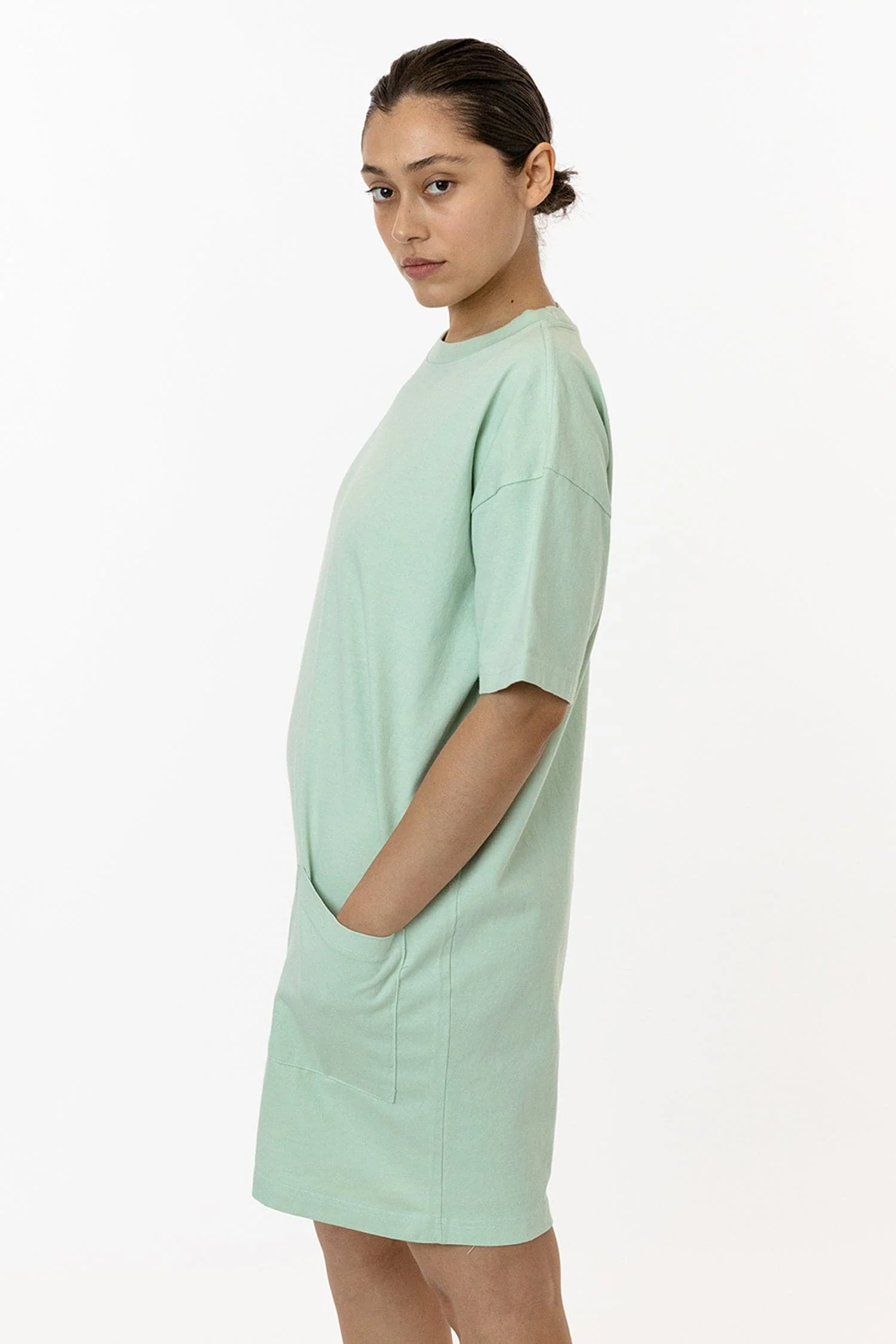 1431GD - Garment Dye Oversized T-shirt Dress - Image 13