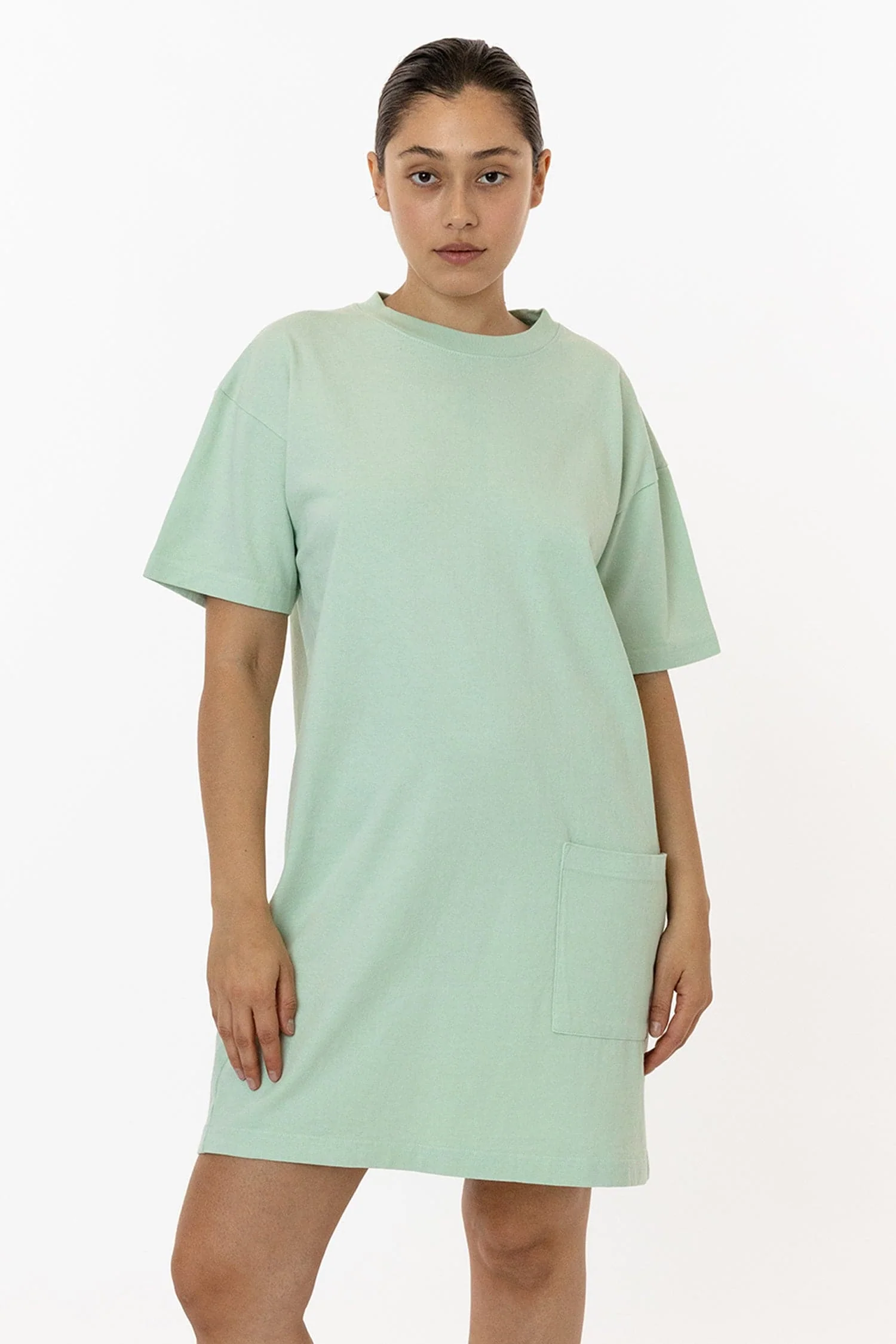 1431GD - Garment Dye Oversized T-shirt Dress - Image 3