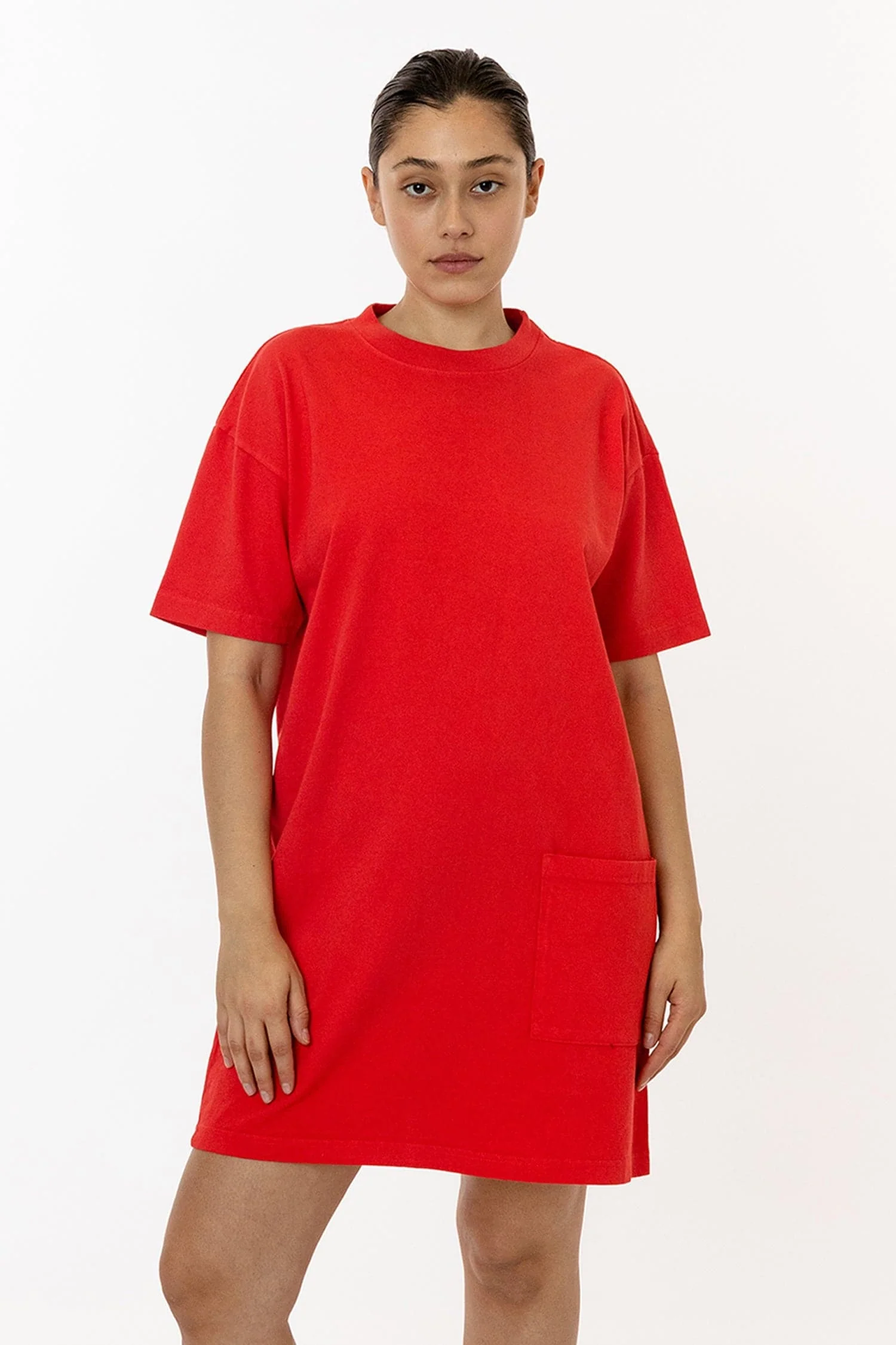 1431GD - Garment Dye Oversized T-shirt Dress - Image 4