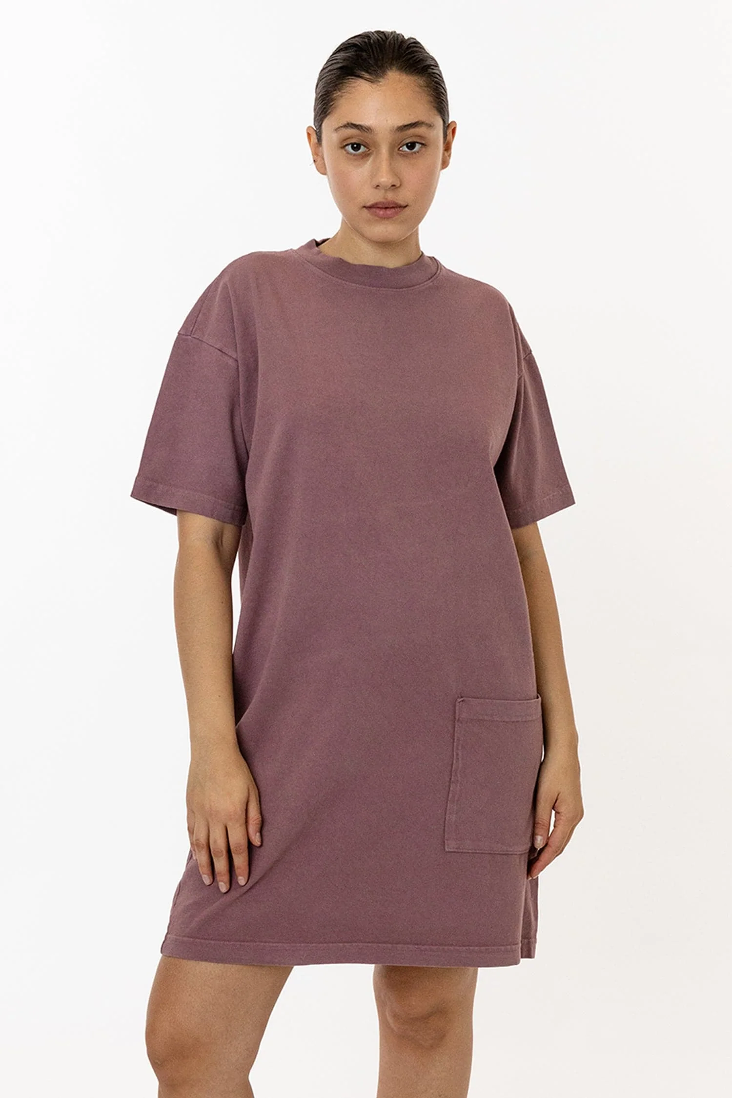 1431GD - Garment Dye Oversized T-shirt Dress - Image 5
