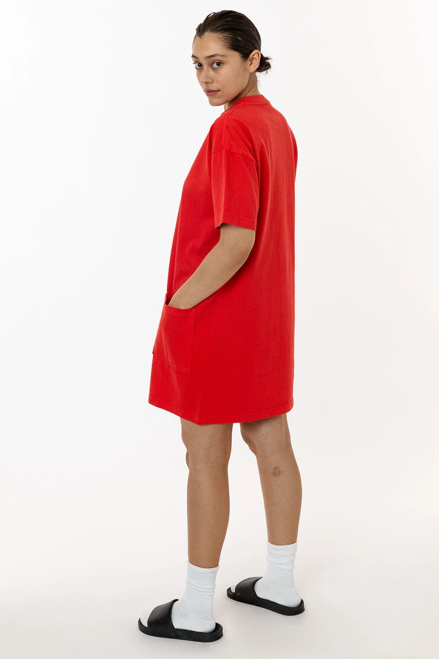 1431GD - Garment Dye Oversized T-shirt Dress - Image 7