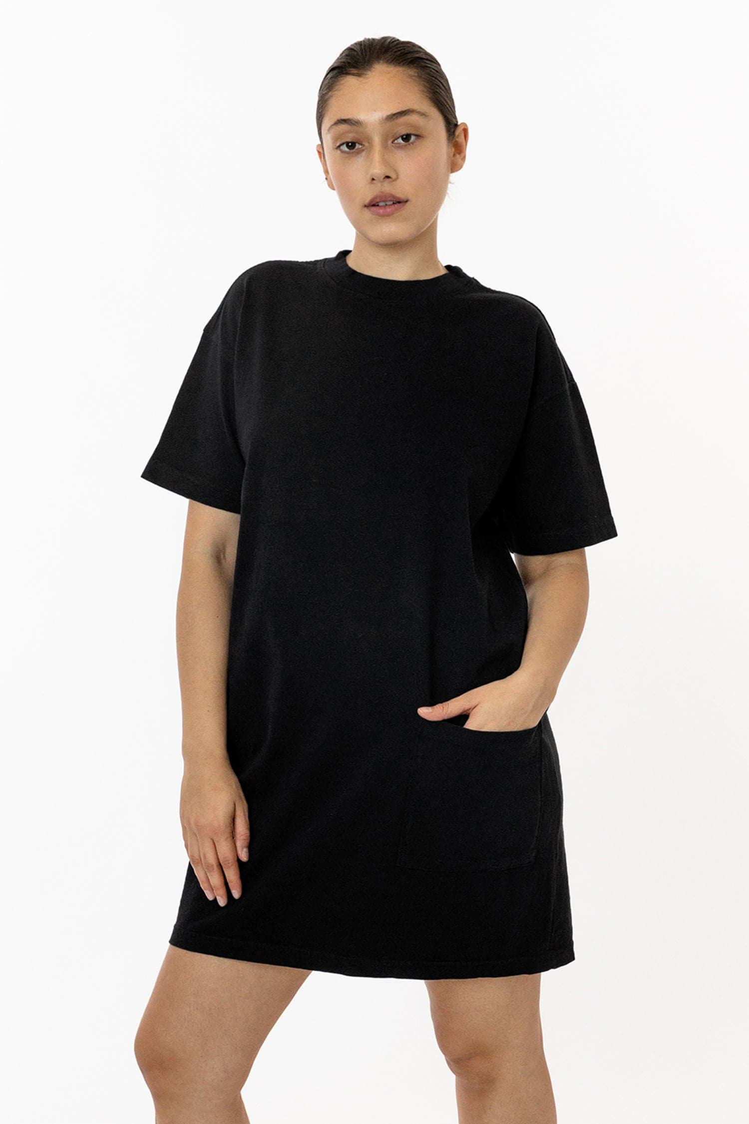 1431GD - Garment Dye Oversized T-shirt Dress - Image 8