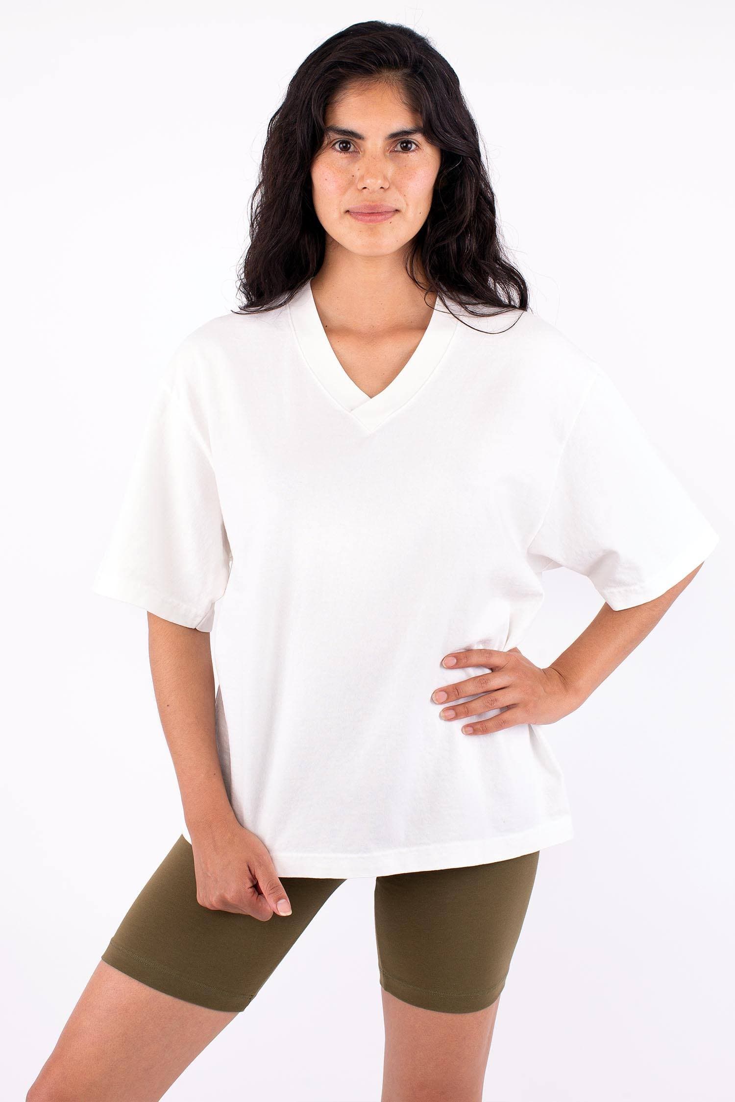 1456GD - Boxy V-Neck Short Sleeve T-Shirt - Image 6