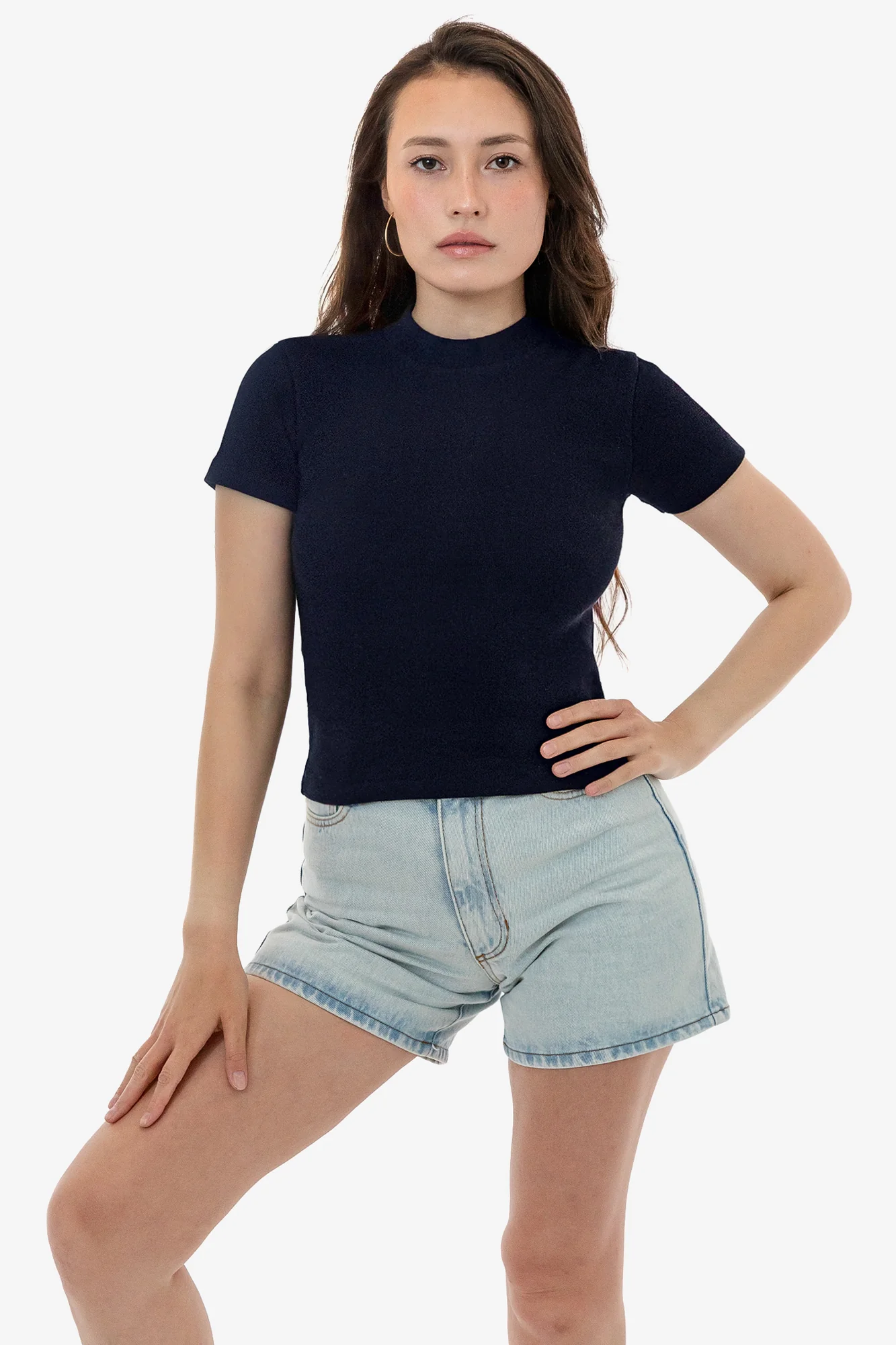14R309 - 14/1 Rib Mock Neck Top - Image 5