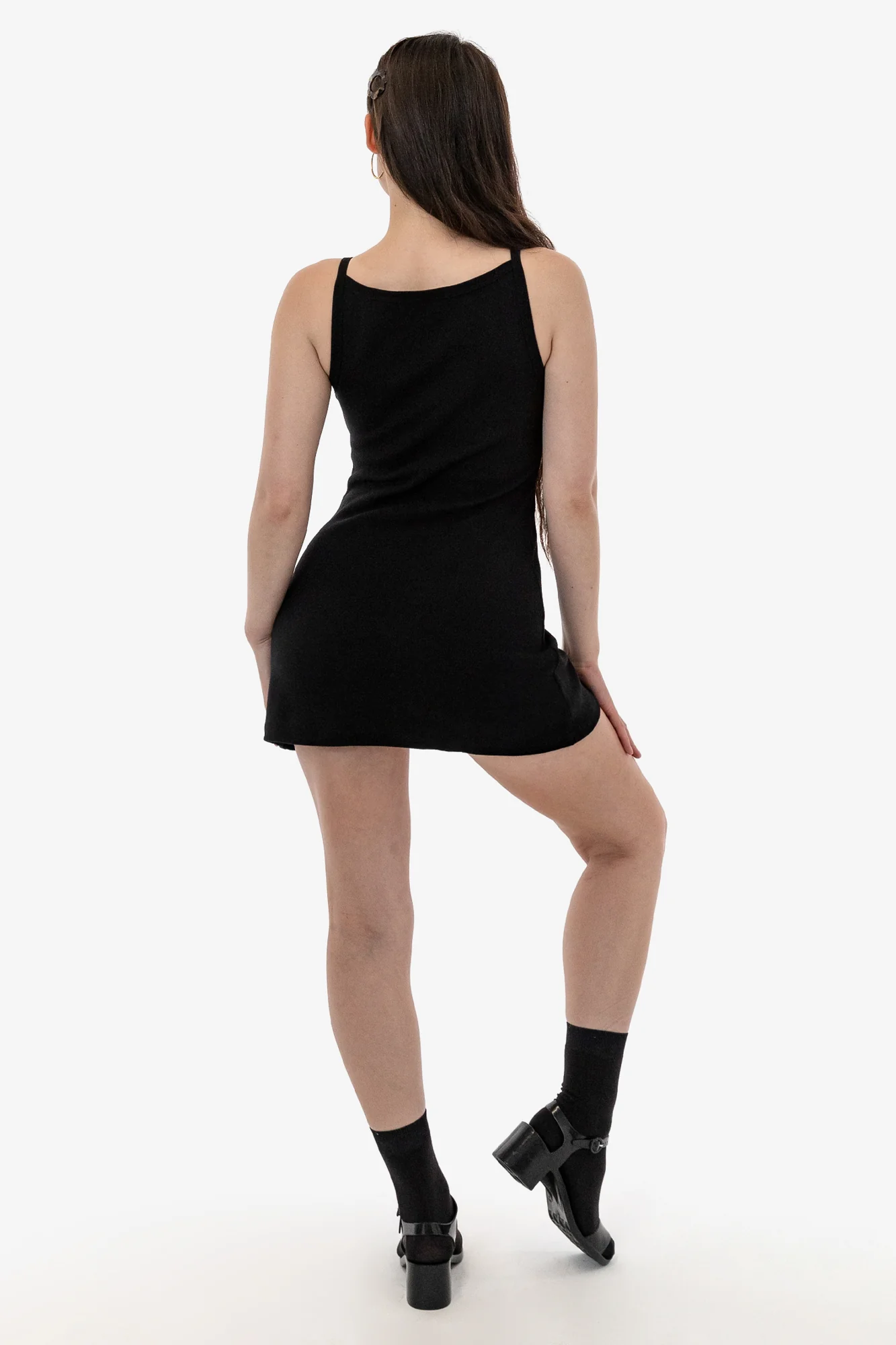 14R315 - 14/1 Rib Spaghetti Boatneck Dress - Image 7