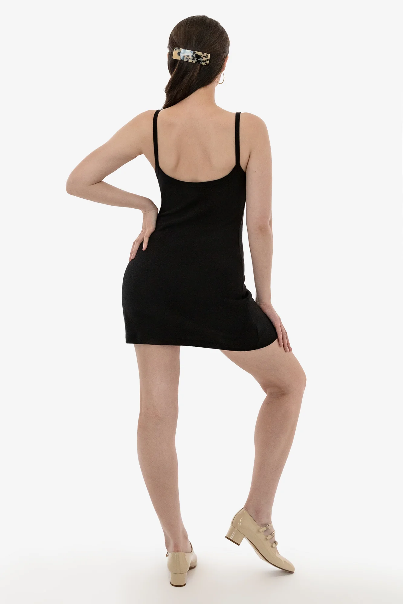 14R317 - 14/1 Rib Spaghetti V-Neck Dress - Image 9