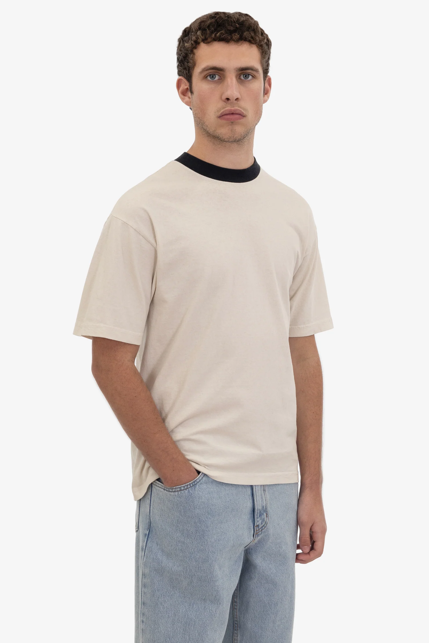1801GDRIN - 6.5oz Garment Dye Crew Neck Ringer T-Shirt - Image 12