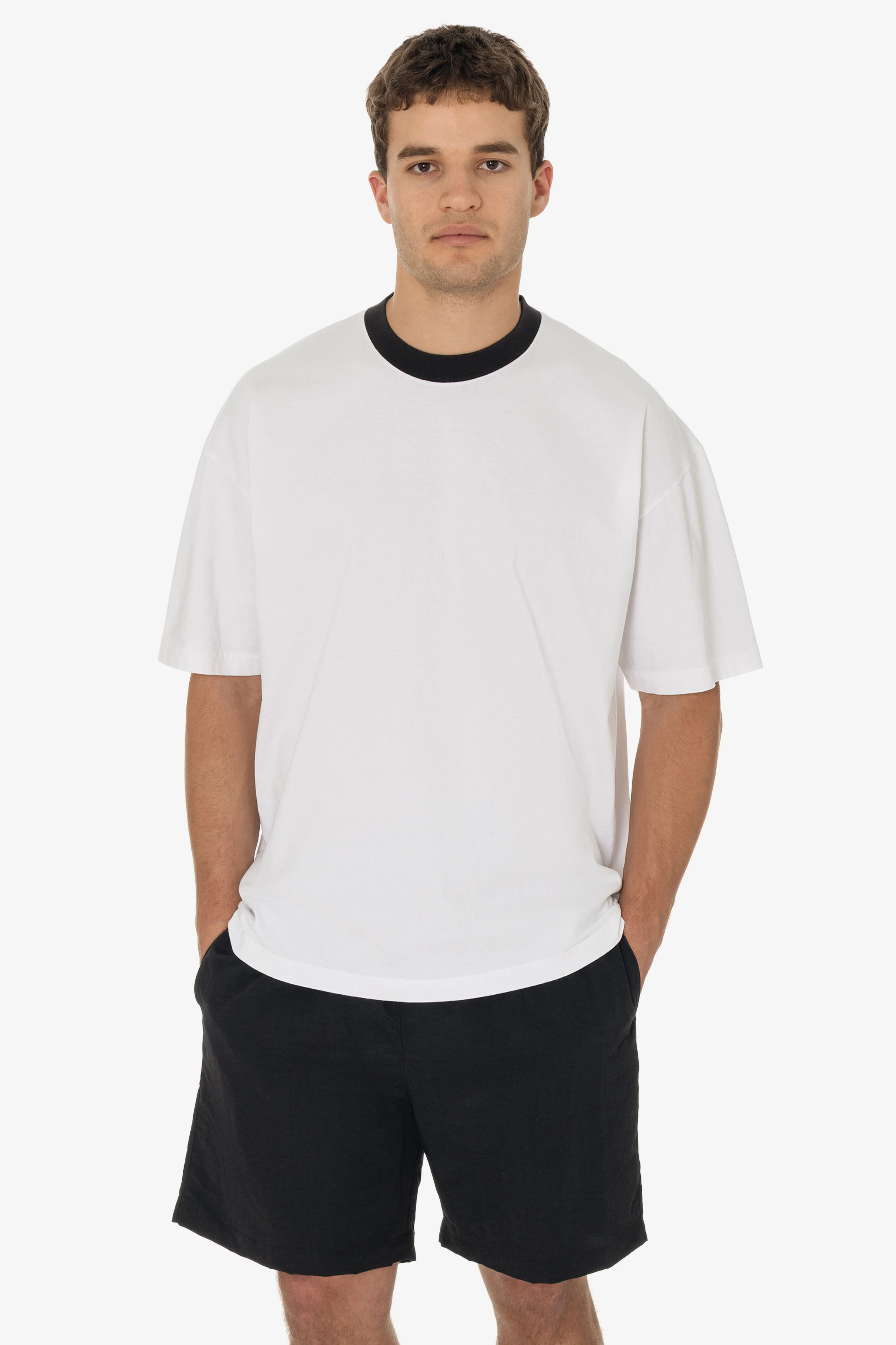 1801GDRIN - 6.5oz Garment Dye Crew Neck Ringer T-Shirt - Image 15