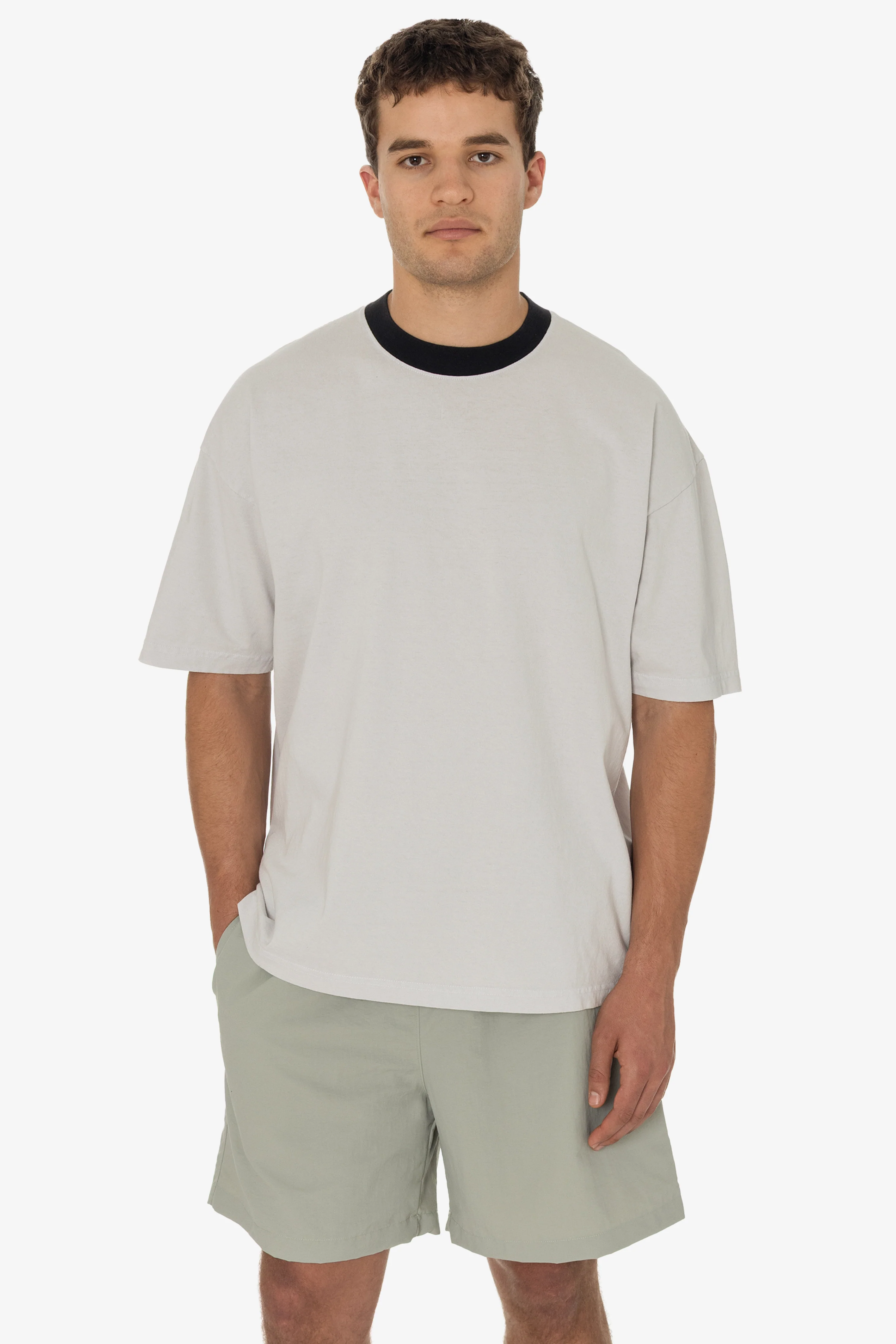 1801GDRIN - 6.5oz Garment Dye Crew Neck Ringer T-Shirt - Image 20