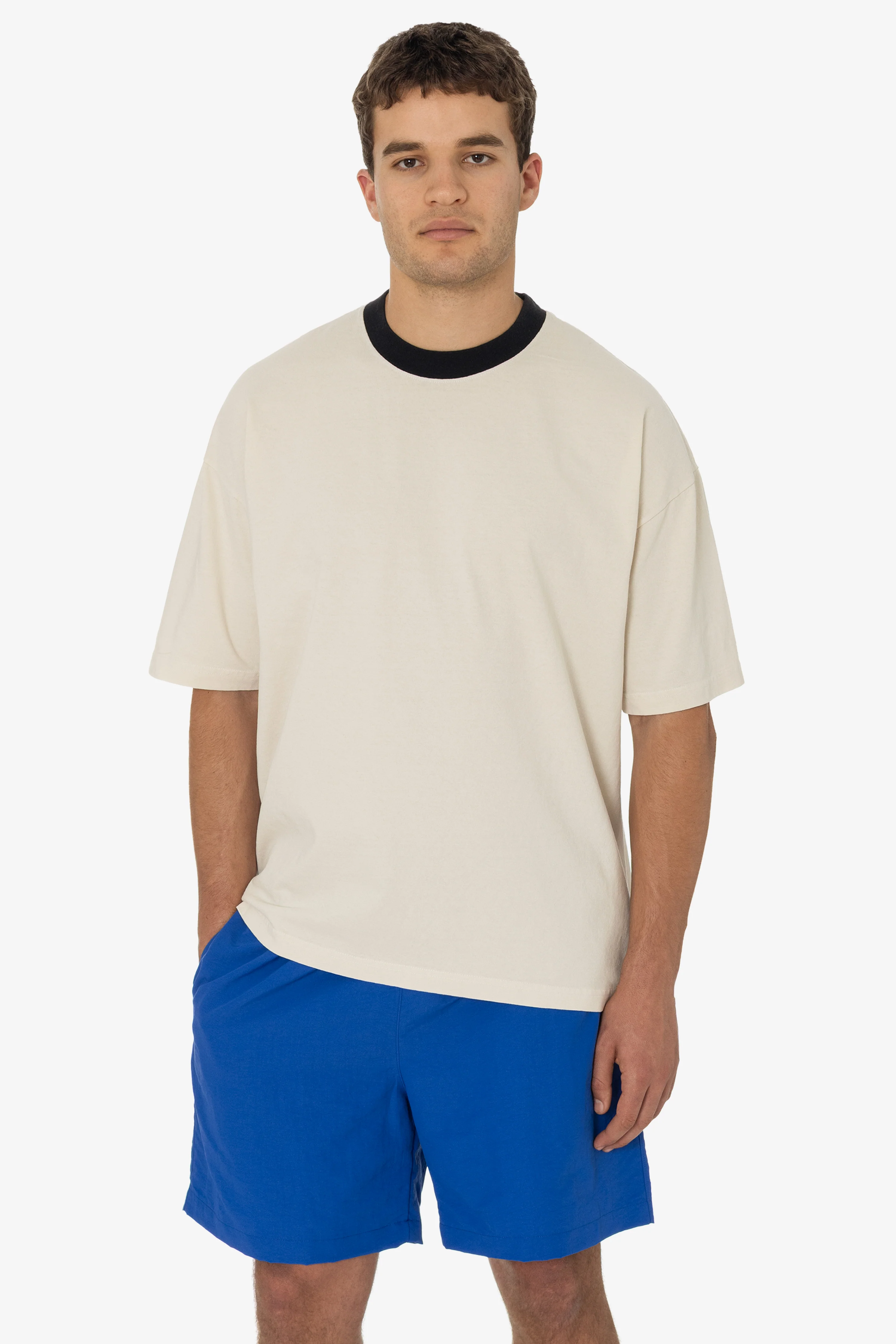 1801GDRIN - 6.5oz Garment Dye Crew Neck Ringer T-Shirt - Image 22