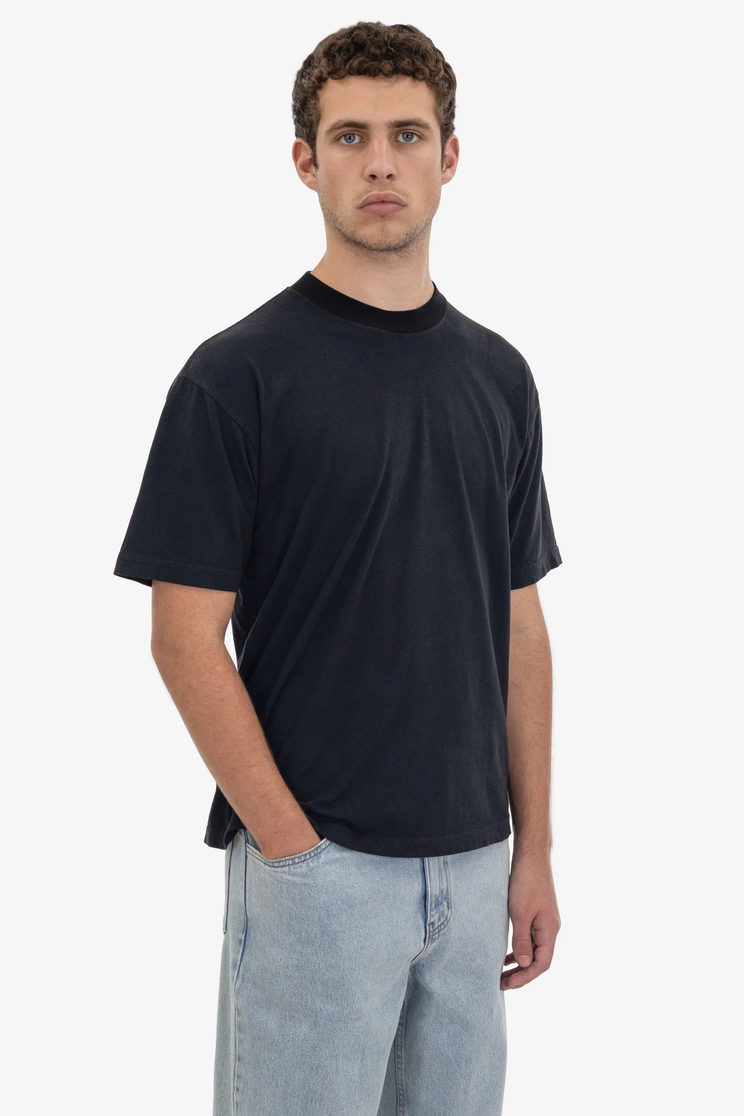 1801GDRIN - 6.5oz Garment Dye Crew Neck Ringer T-Shirt - Image 24