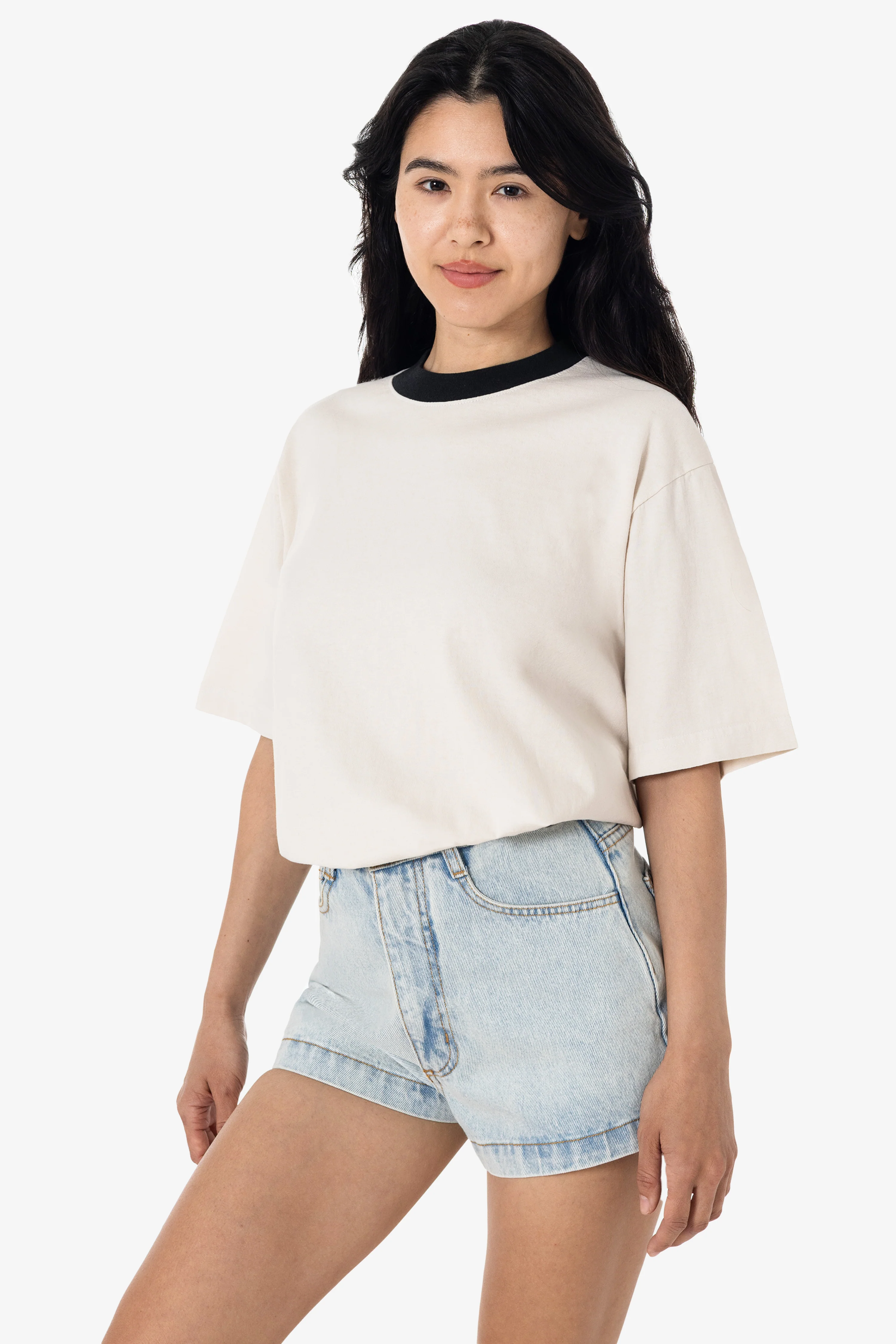 1801GDRIN - 6.5oz Garment Dye Crew Neck Ringer T-Shirt - Image 3