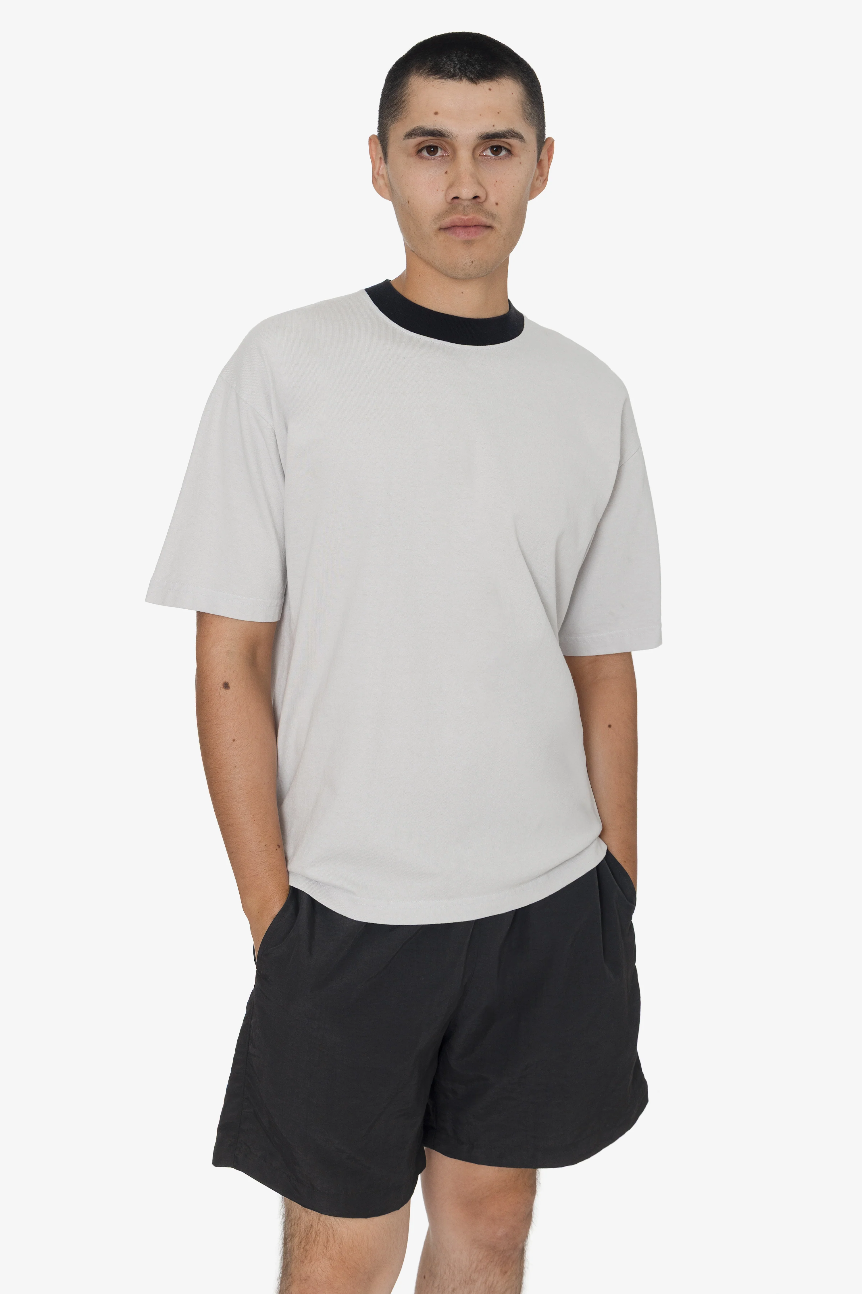 1801GDRIN - 6.5oz Garment Dye Crew Neck Ringer T-Shirt - Image 6