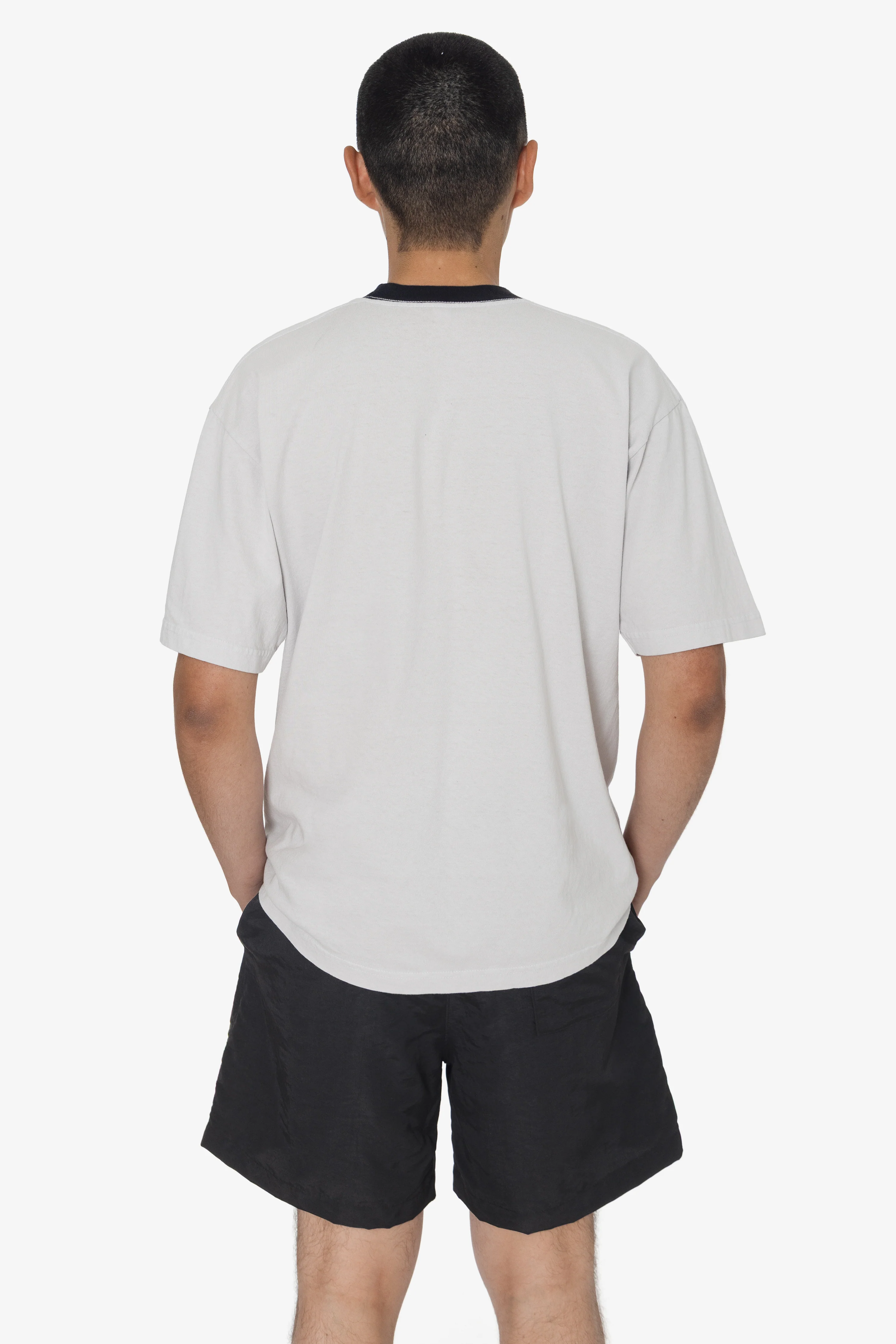 1801GDRIN - 6.5oz Garment Dye Crew Neck Ringer T-Shirt - Image 7