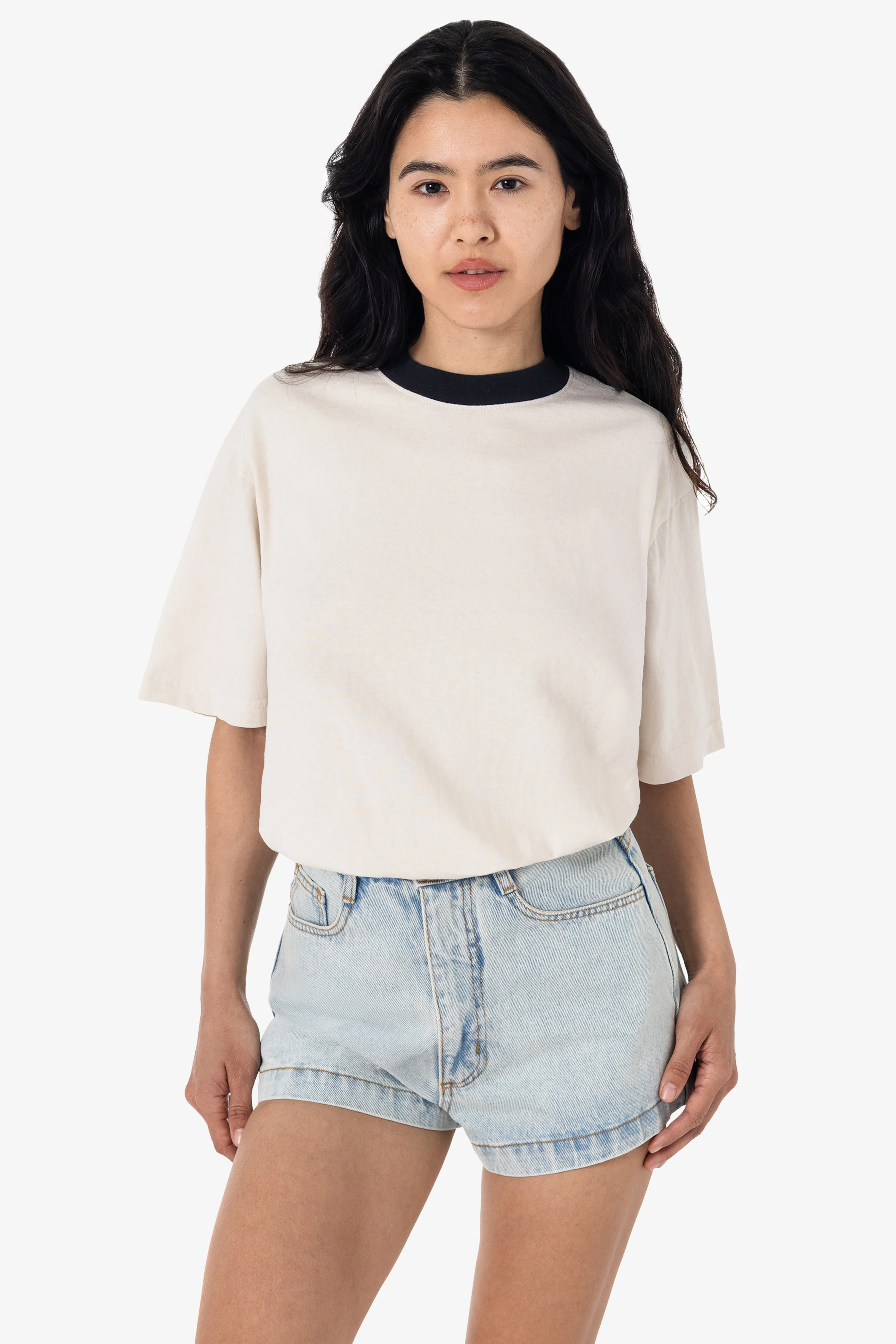 1801GDRIN - 6.5oz Garment Dye Crew Neck Ringer T-Shirt - Image 8