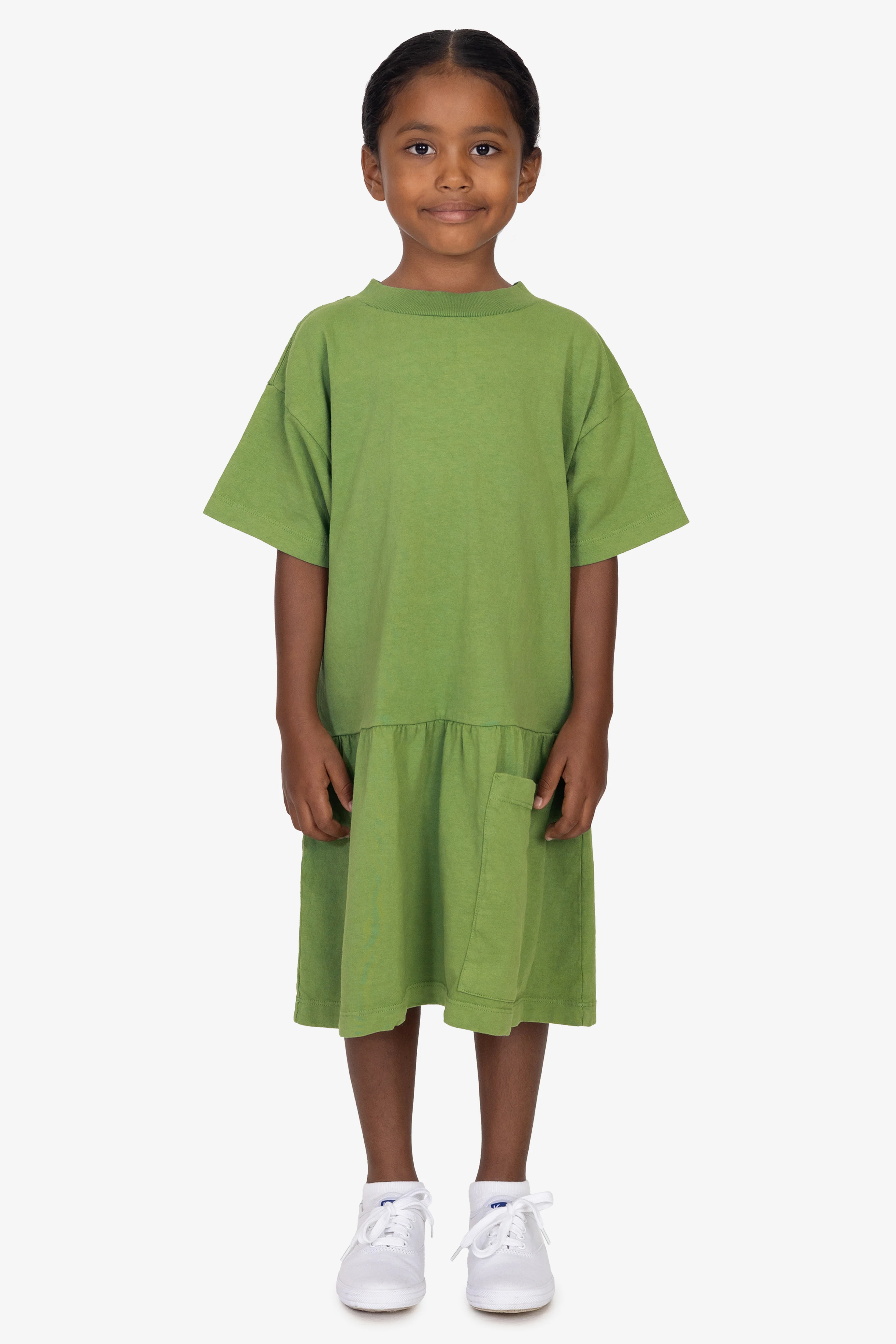 18131GD - Kids Heavy Jersey Dress - Image 3
