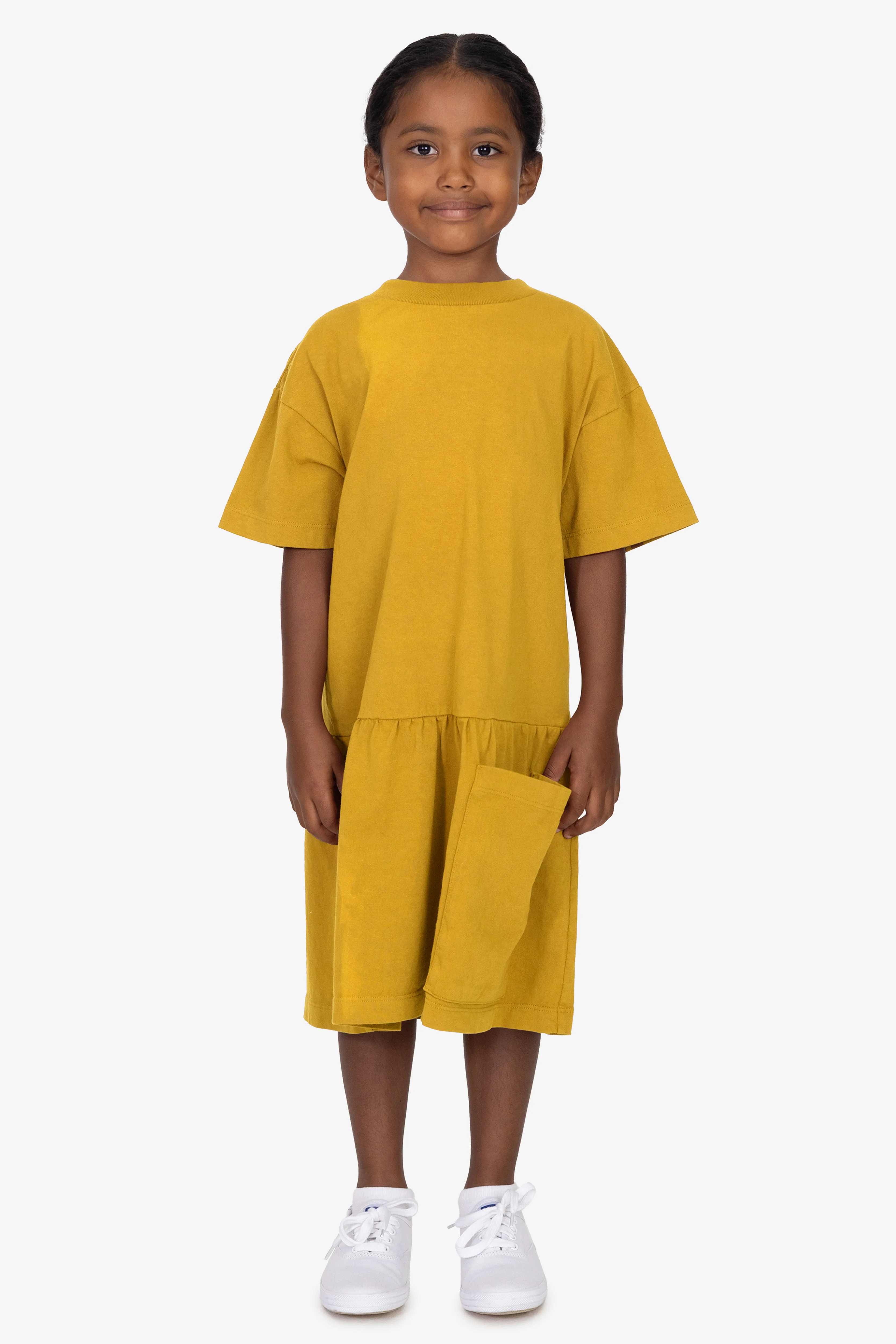 18131GD - Kids Heavy Jersey Dress - Image 5