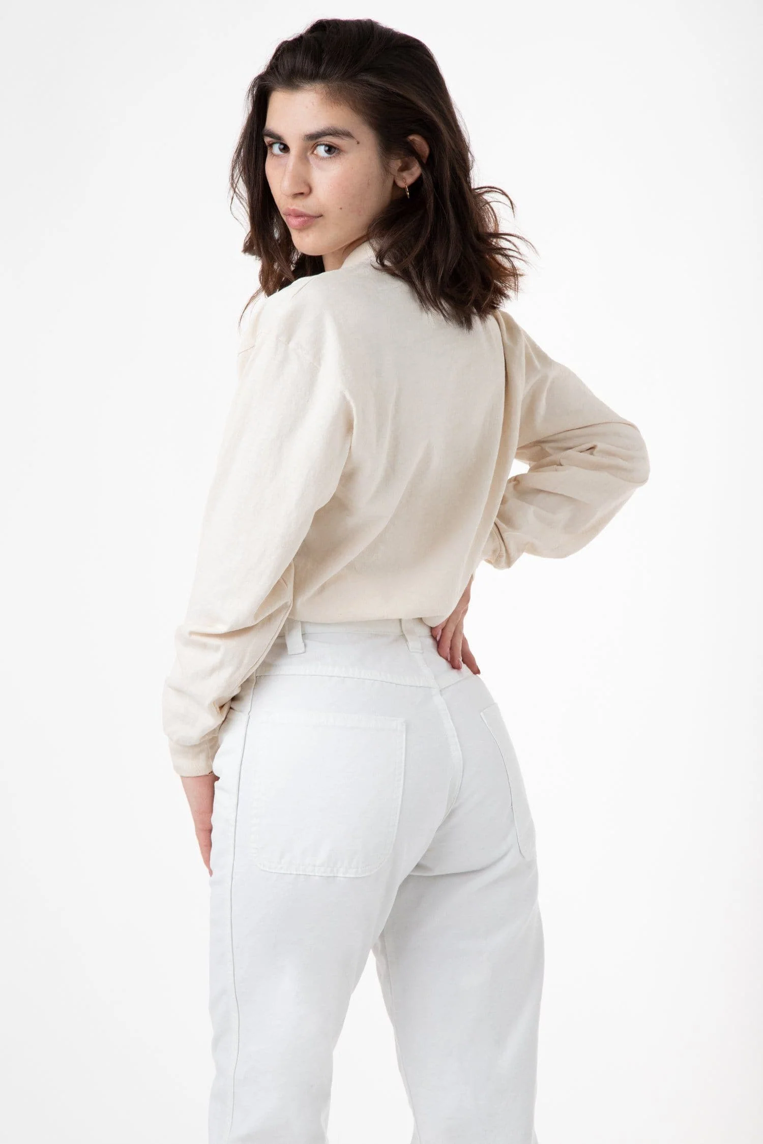 1804GD - Long Sleeve Garment Dye Cropped Mockneck - Image 12
