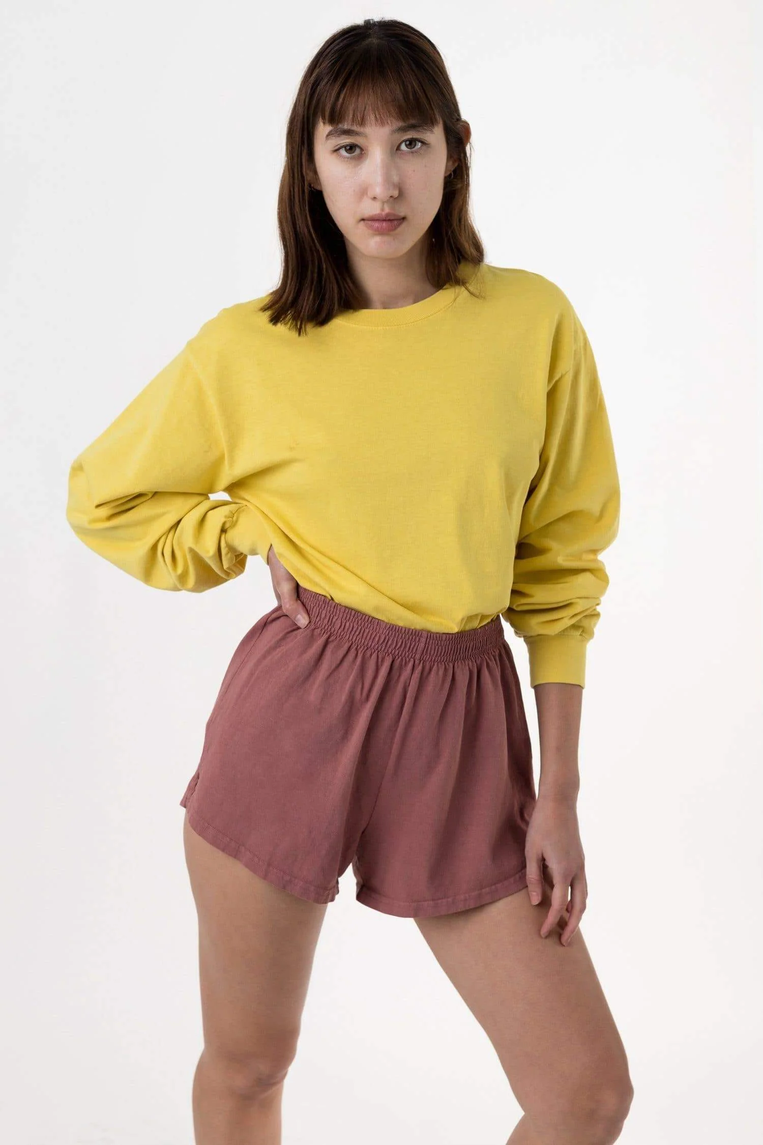 1807GD Mix - 6.5oz Long Sleeve Garment Dye Crew Neck T-Shirt - Image 13