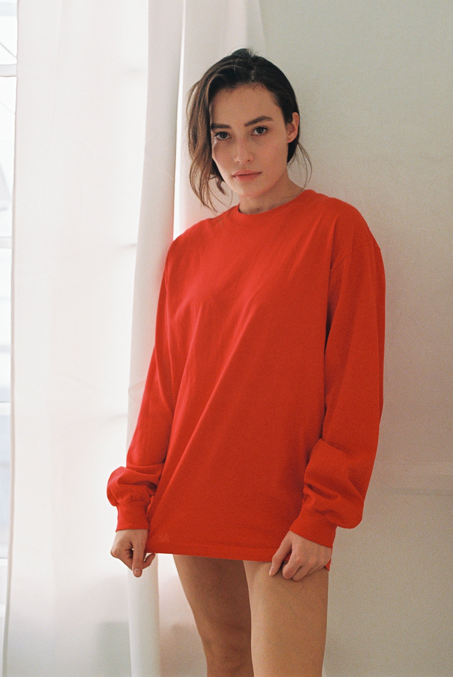 1807GD Mix - 6.5oz Long Sleeve Garment Dye Crew Neck T-Shirt - Image 17