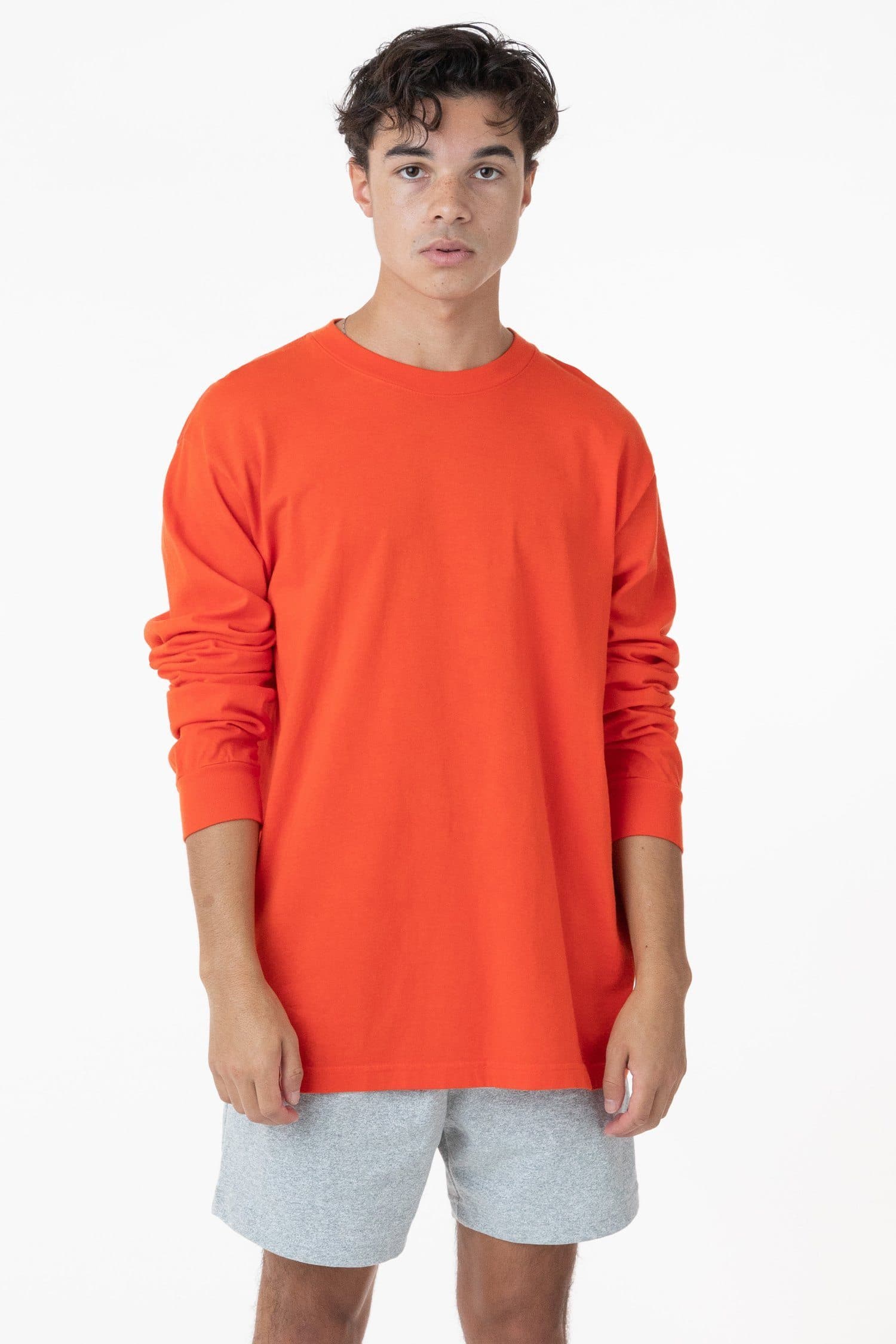1807GD Mix - 6.5oz Long Sleeve Garment Dye Crew Neck T-Shirt - Image 3
