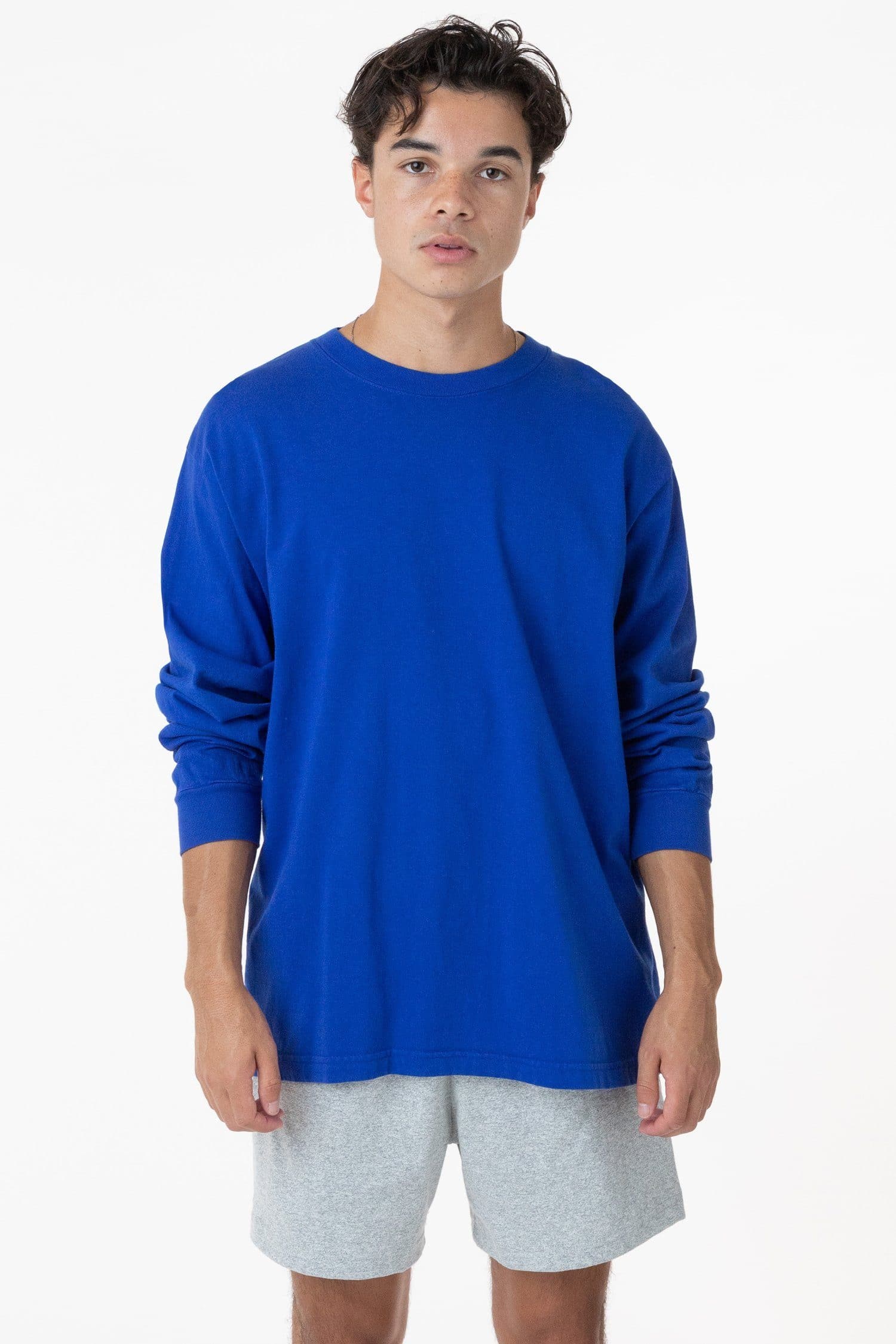 1807GD Mix - 6.5oz Long Sleeve Garment Dye Crew Neck T-Shirt - Image 7