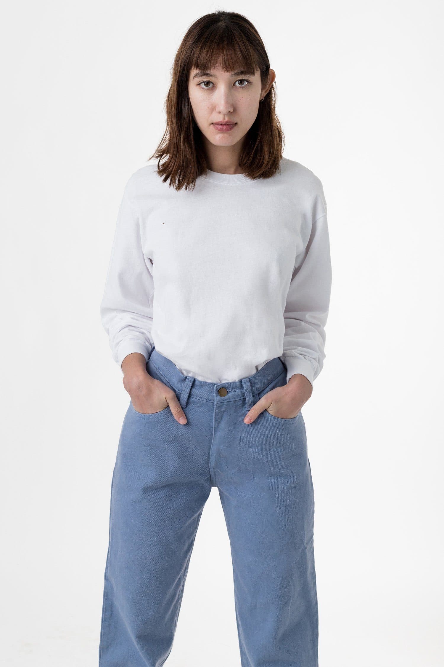 1807GD Unisex - 6.5oz Long Sleeve Garment Dye Crew Neck T-Shirt - Image 13