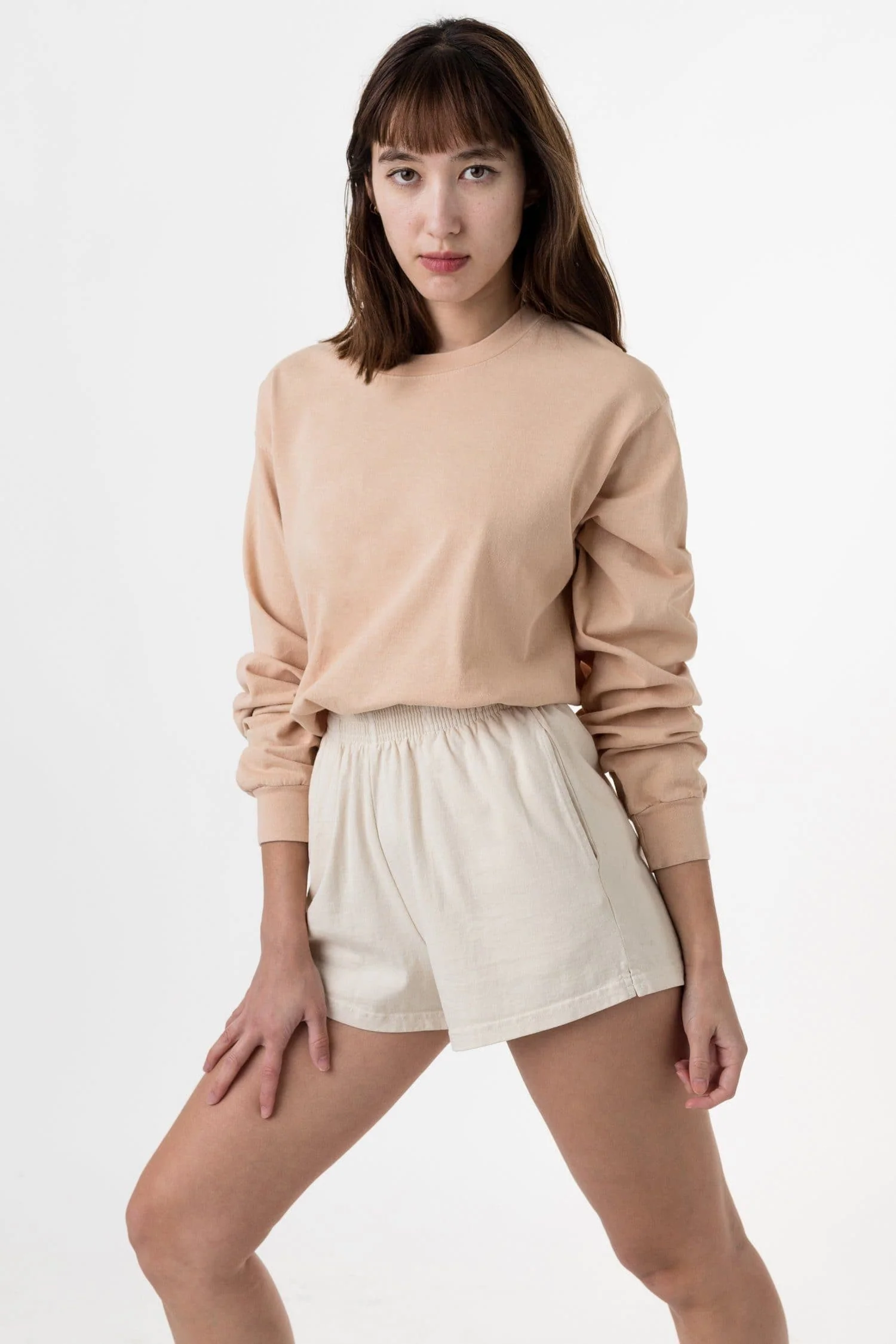 1807GD Unisex - 6.5oz Long Sleeve Garment Dye Crew Neck T-Shirt - Image 5