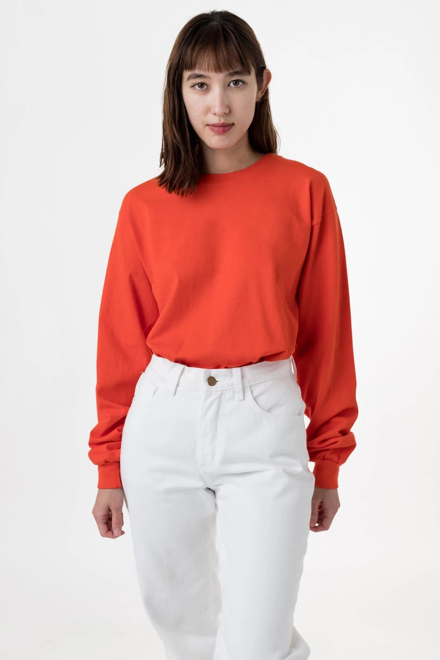 1807GD Unisex - 6.5oz Long Sleeve Garment Dye Crew Neck T-Shirt - Image 6