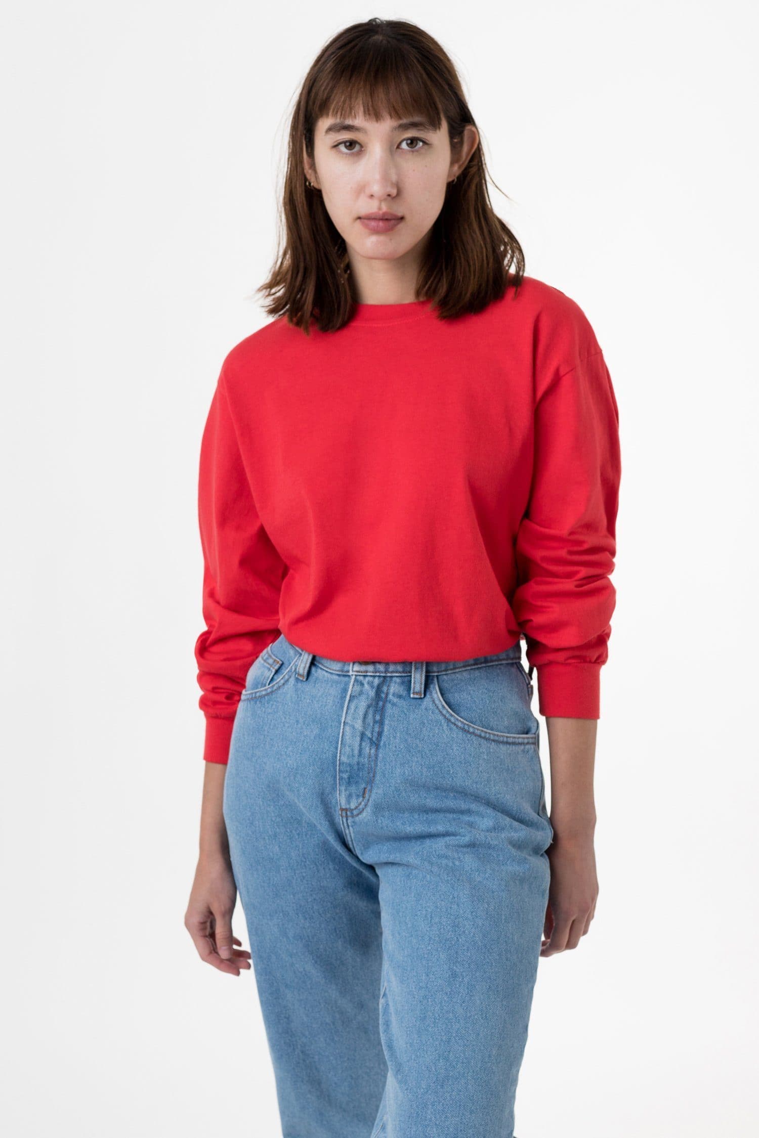 1807GD Unisex - 6.5oz Long Sleeve Garment Dye Crew Neck T-Shirt - Image 8