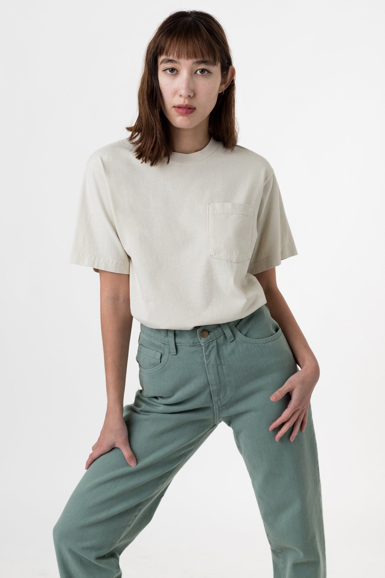 1809GD Unisex - Short Sleeve Garment Dye Pocket T-Shirt - Image 5