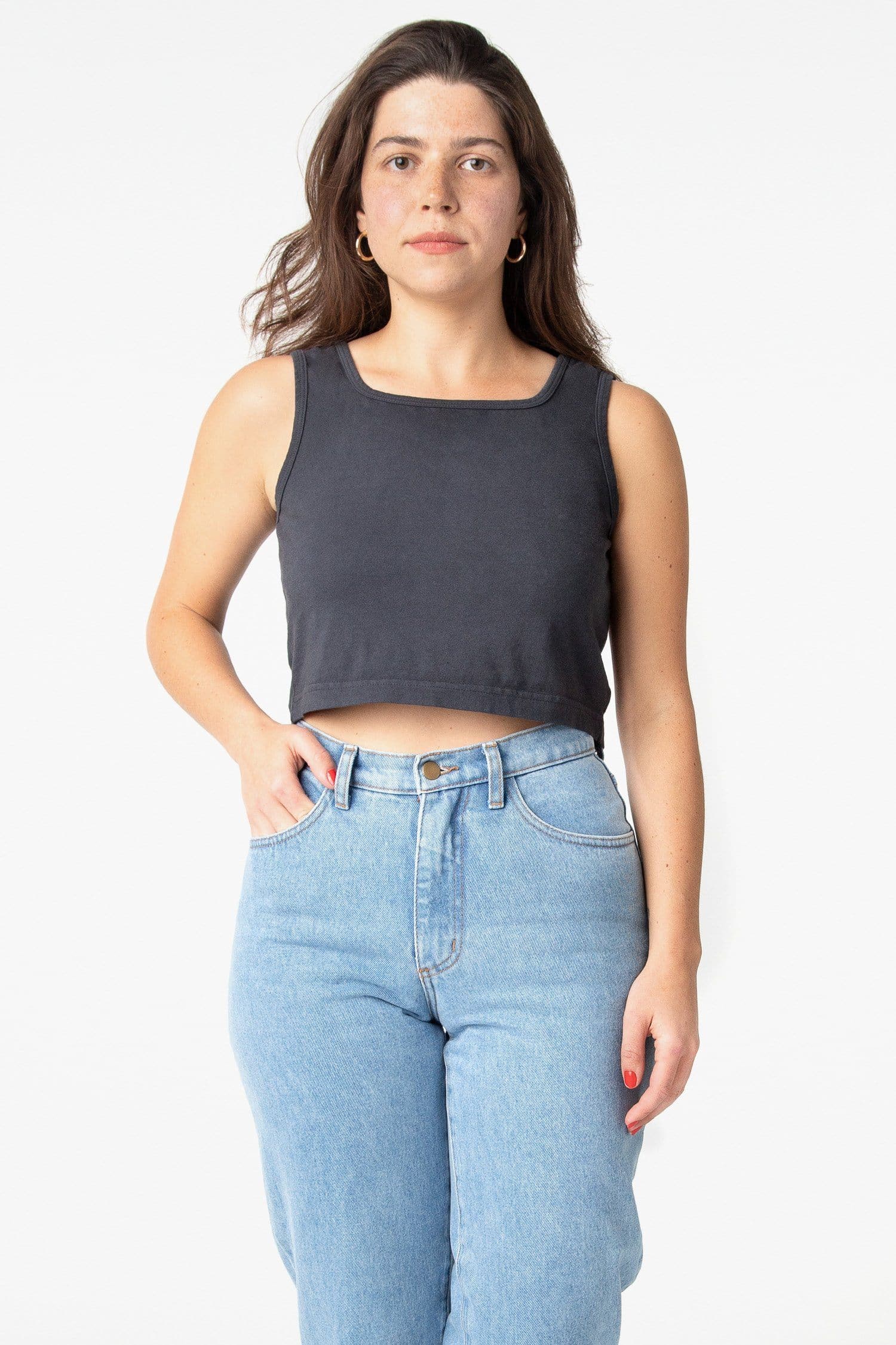 1822GD - Garment Dye Crop Tank - Image 10