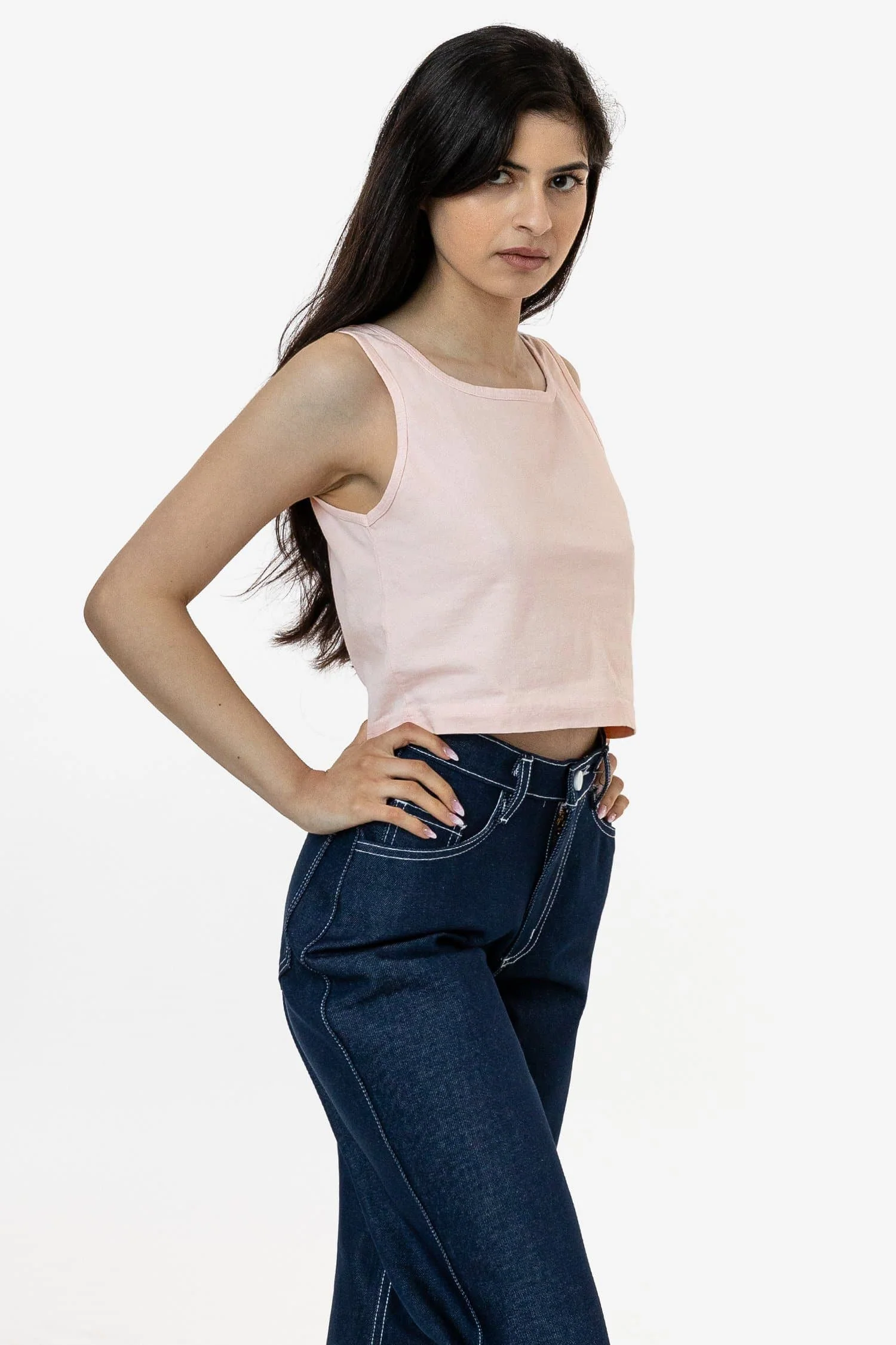 1822GD - Garment Dye Crop Tank - Image 8