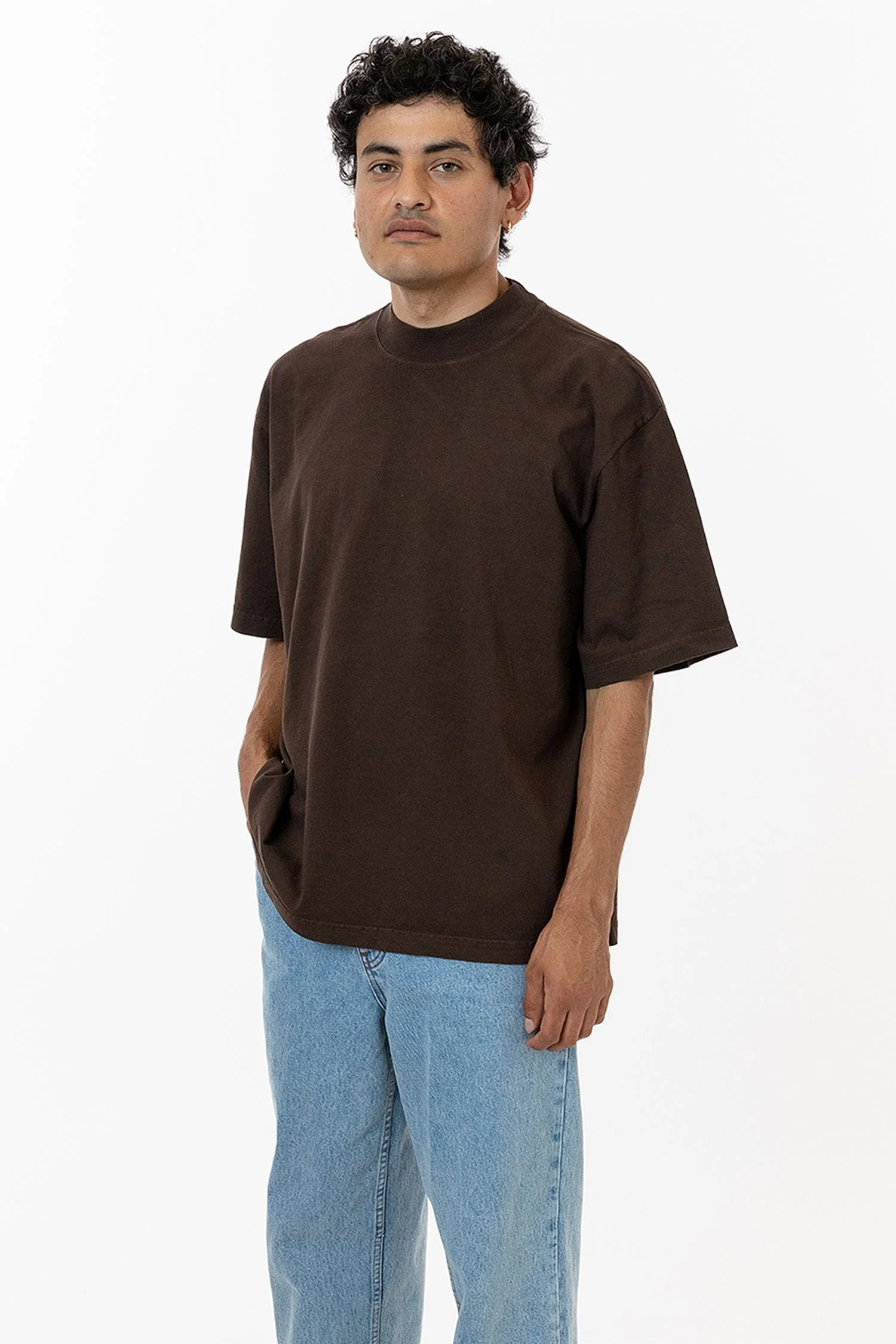 1825GD - Oversized Short Sleeve High Mockneck T-shirt - Image 13