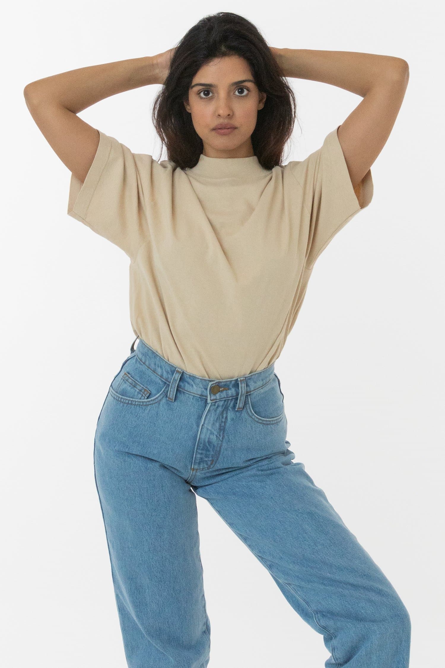 1825GD - Oversized Short Sleeve High Mockneck T-shirt - Image 14