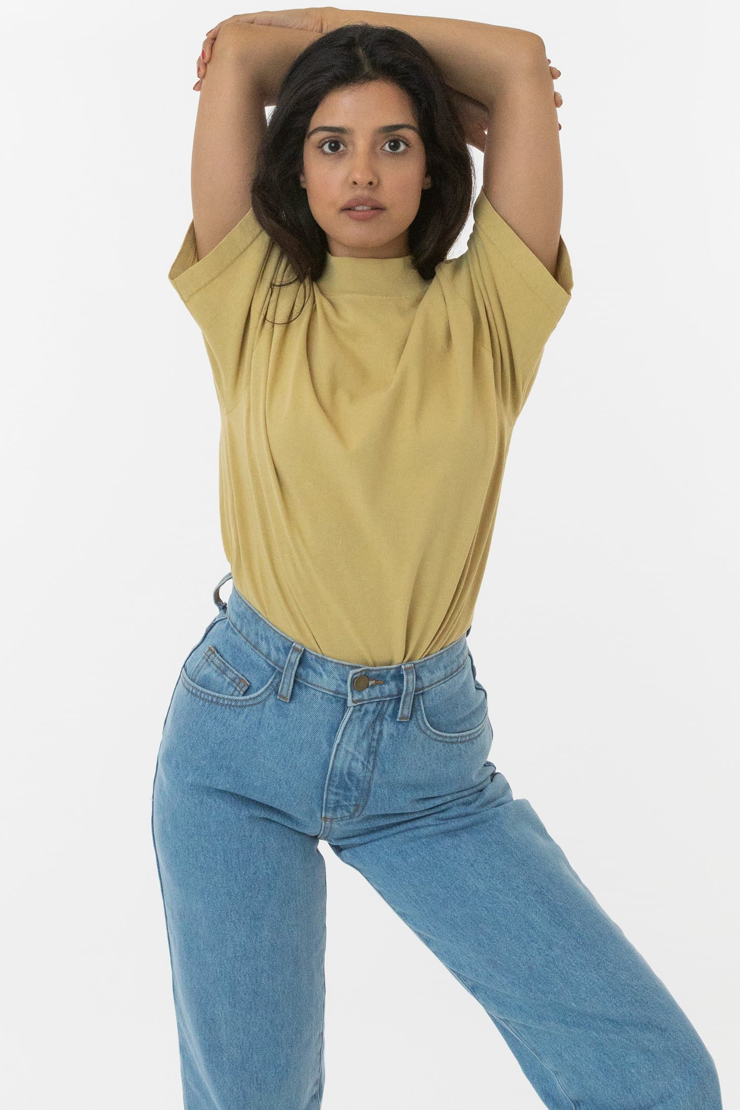 1825GD - Oversized Short Sleeve High Mockneck T-shirt - Image 15